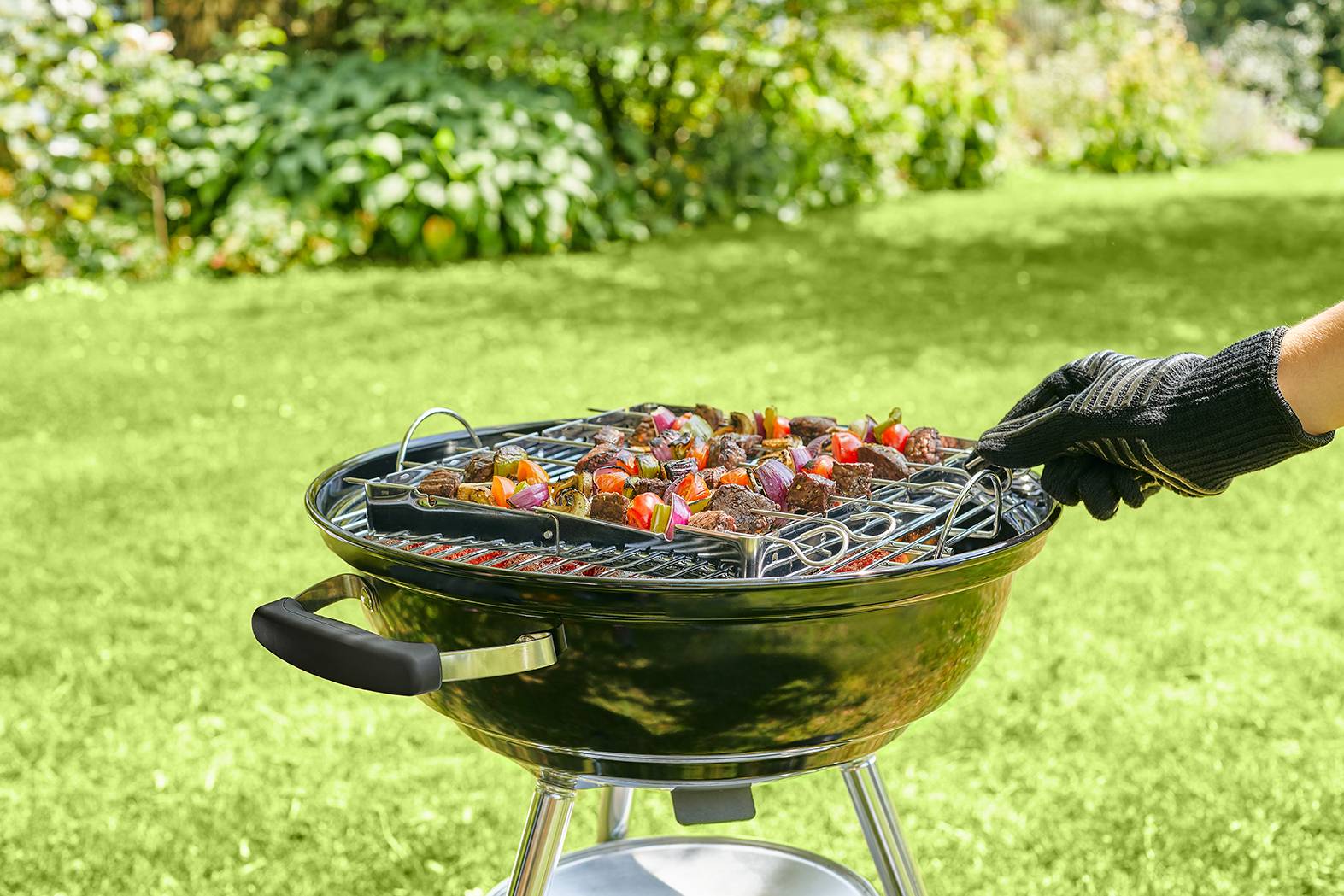 Ecloz - Porte-brochettes avec 6 brochettes en acier inoxydable - Imagen 1