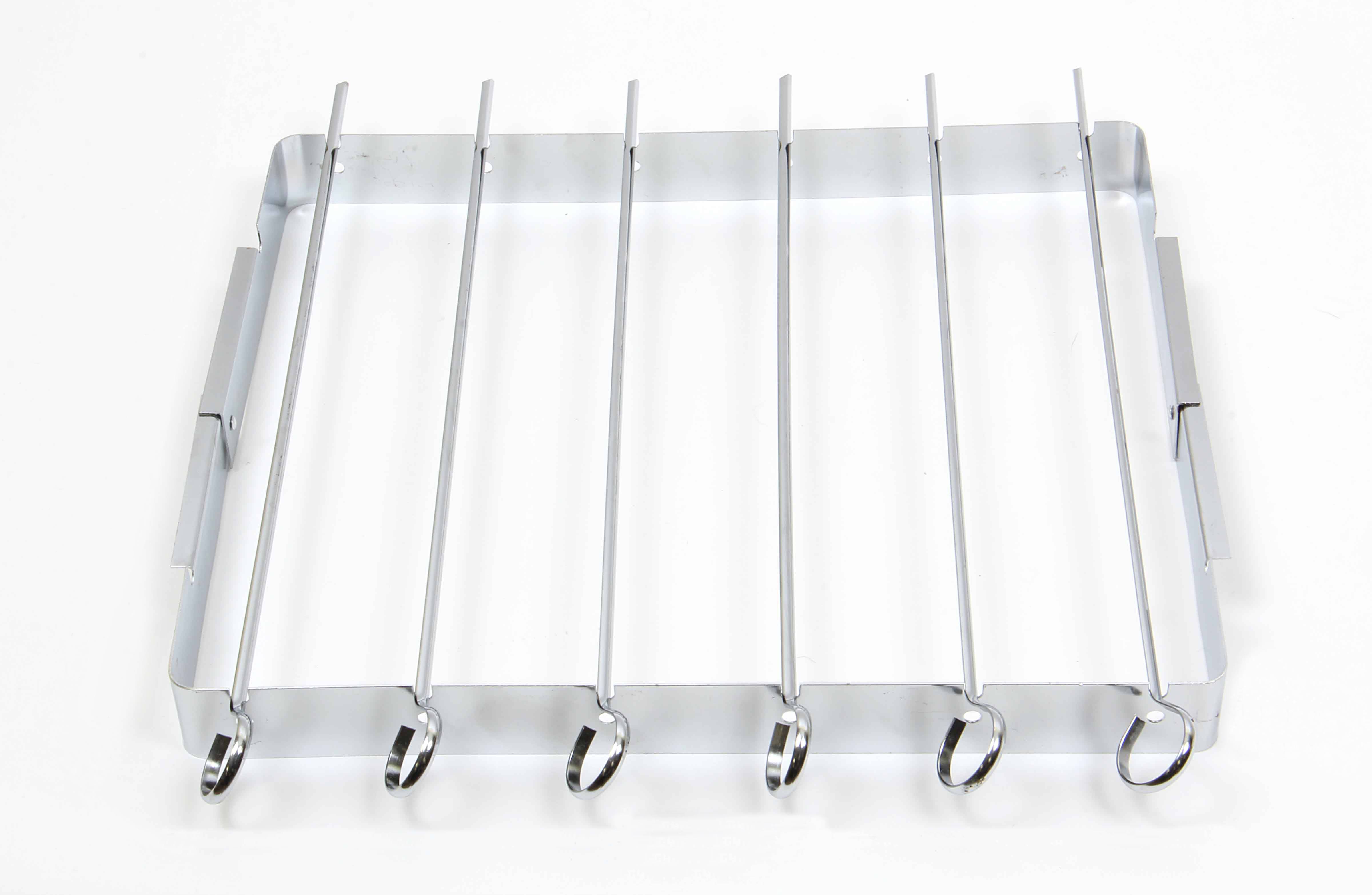 Ecloz - Porte-brochettes avec 6 brochettes en acier inoxydable - Imagen 3