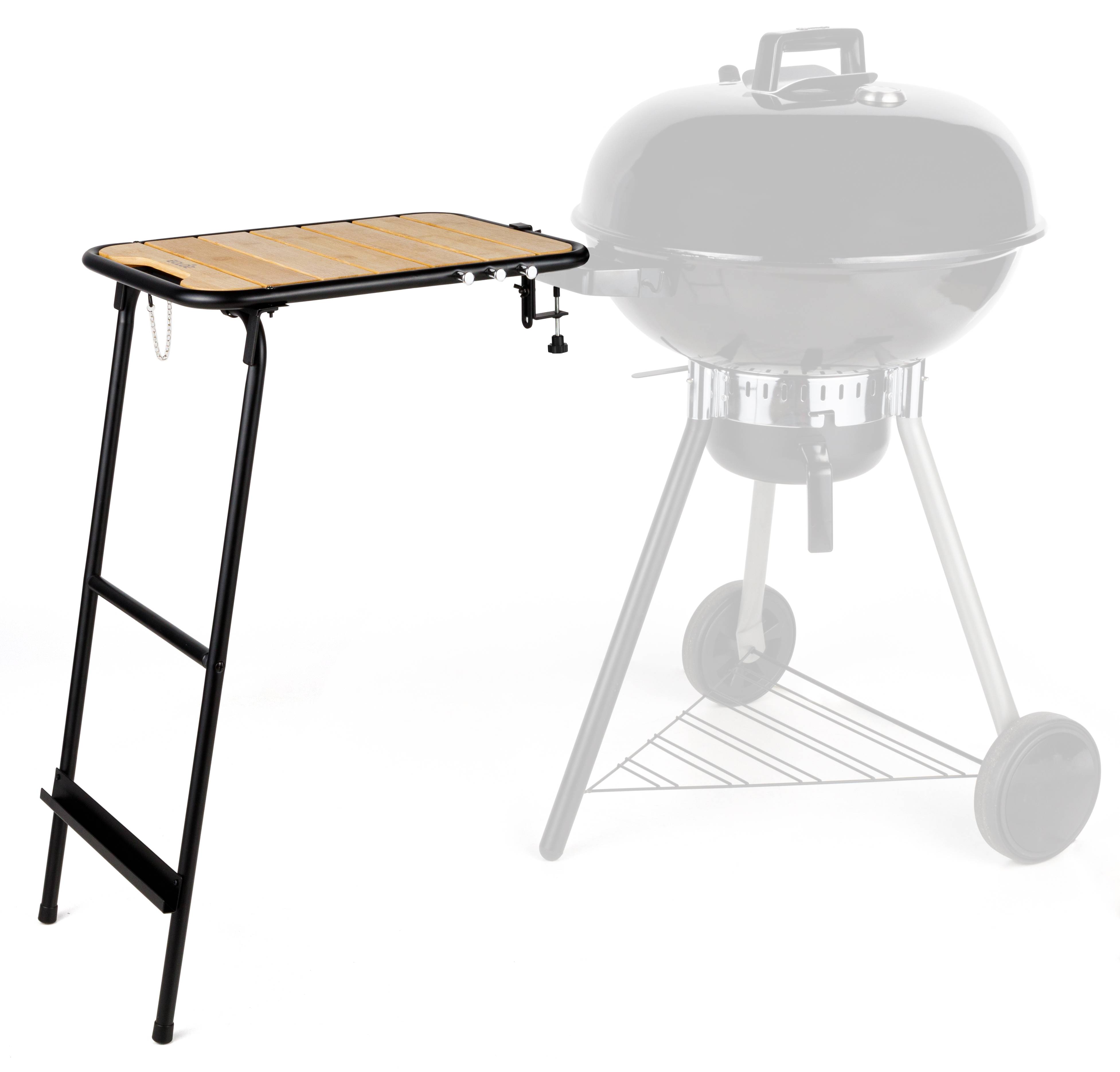 Ecloz - Estante auxiliar barbacoa universal madera metal ECLOZ - Imagen 2