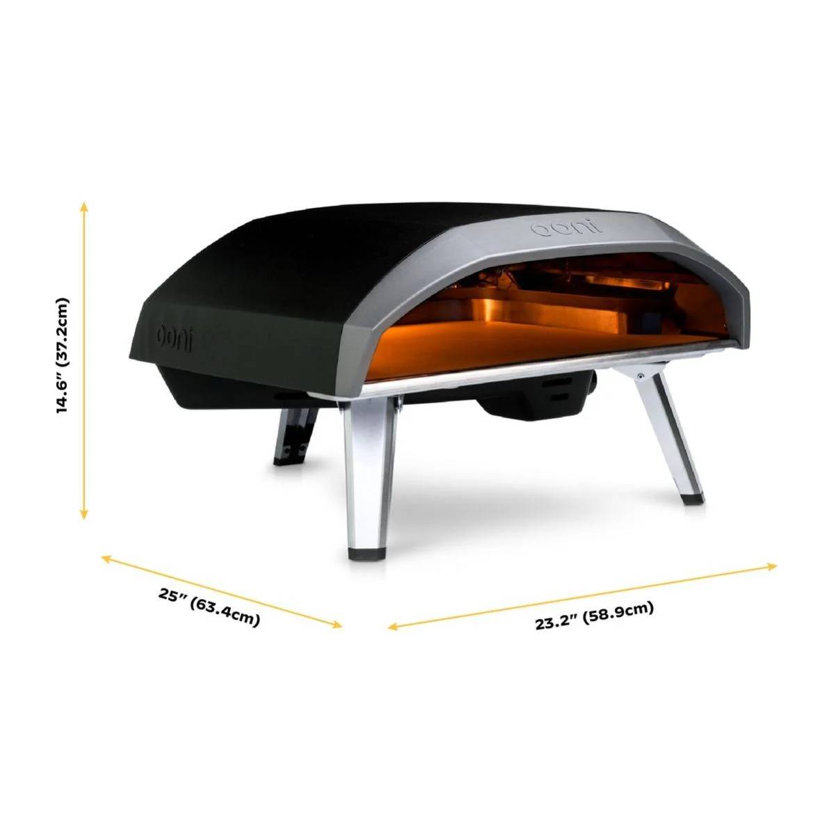 Four à pizza gaz Acier Noir L 38 cm H 29 cm P 62 cm Koda - OONI - Image 10