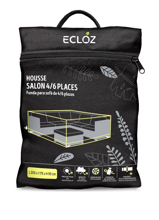 Ecloz - Housse salon de jardin imperméable polyester L anthracite - ECLOZ - Image 1