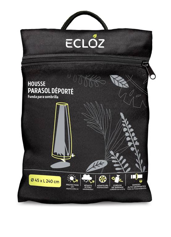 Ecloz - Housse de parasol déporté imperméable polyester anthracite ECLOZ - Image 1