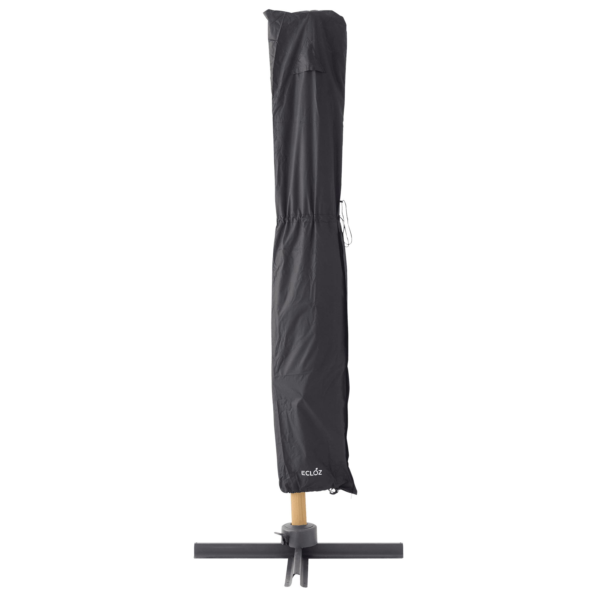 Ecloz - Housse de parasol déporté imperméable polyester anthracite ECLOZ - Imagen 3