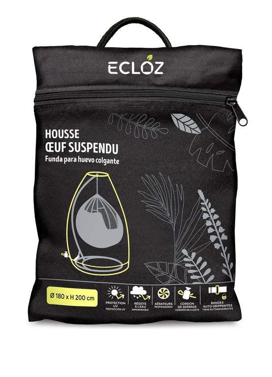Ecloz - Housse oeuf suspendu imperméable polyester anthracite ECLOZ