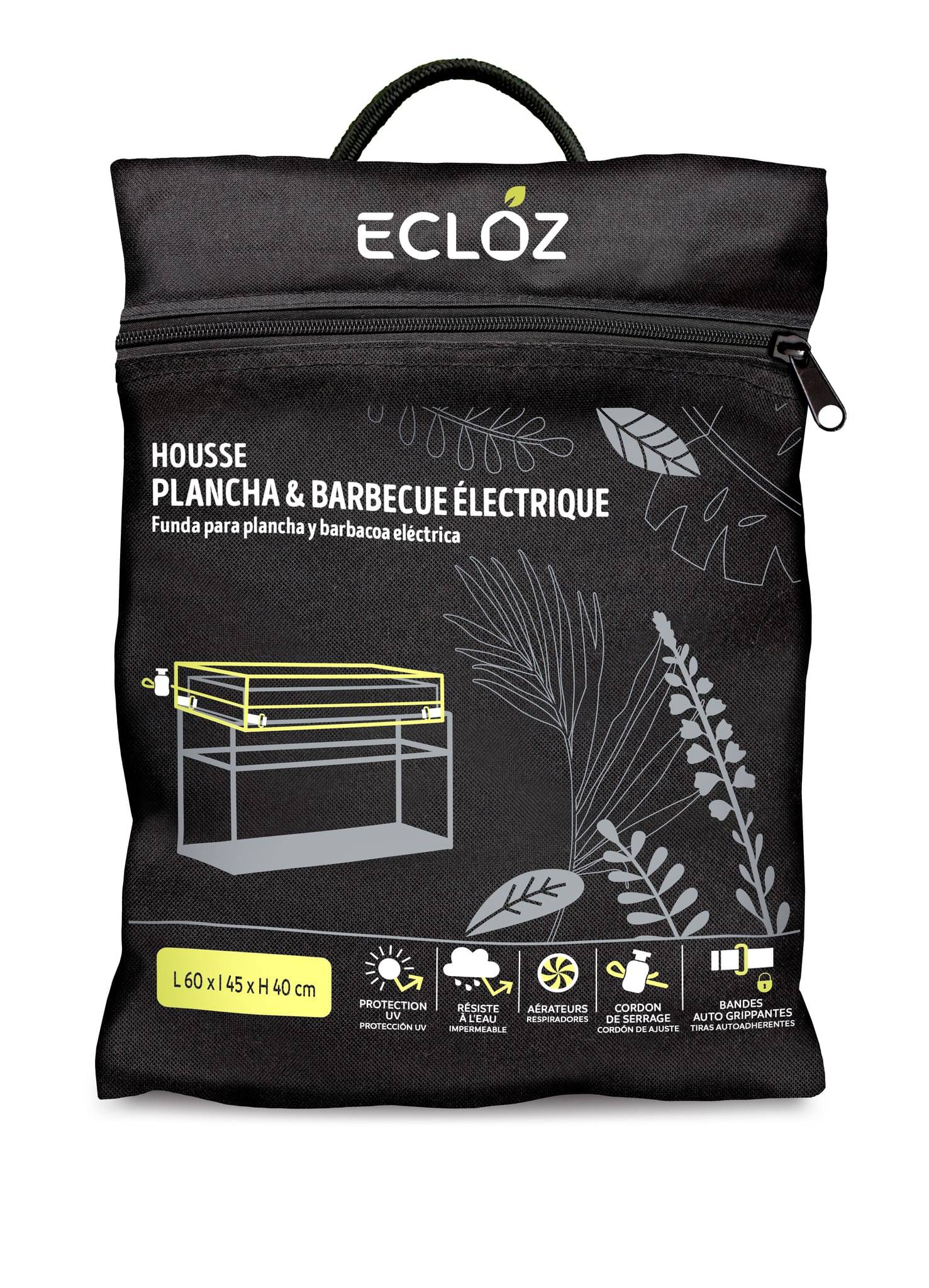 Ecloz - Housse plancha électrique imperméable polyester 50x45x40cm ECLOZ