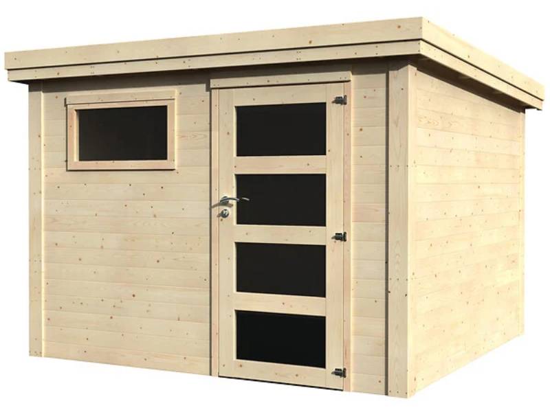 Decor et Jardin - Abri de Jardin bois toit plat 9m² Paco Décor et Jardin - Image 1