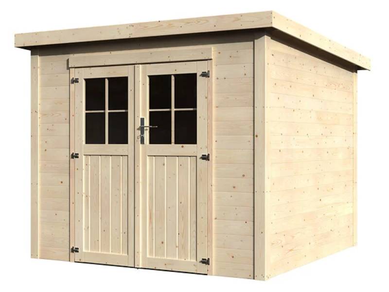 Decor et Jardin - Abri de Jardin bois toit plat 5m² Talion Décor et Jardin