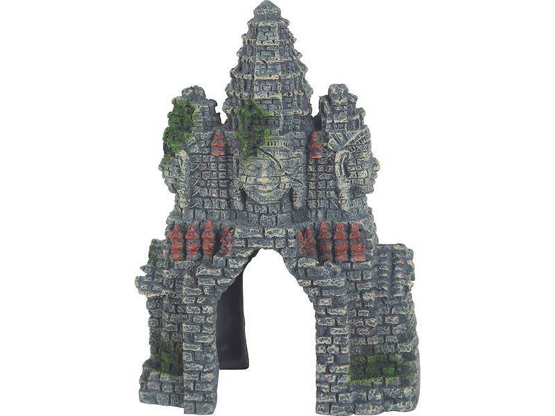 Temple décor aquarium résine H 12 cm - ZOLUX