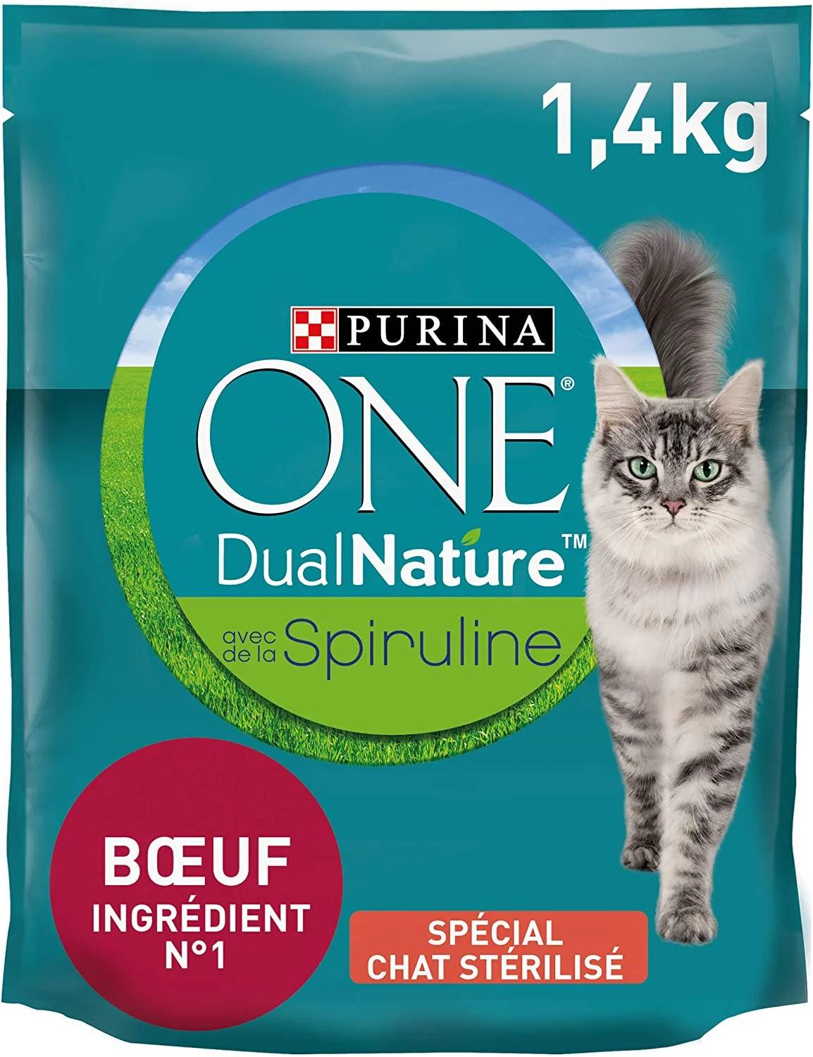 Purina One - Croquettes pour chat stérilisé bœuf et spiruline - One - Image 1