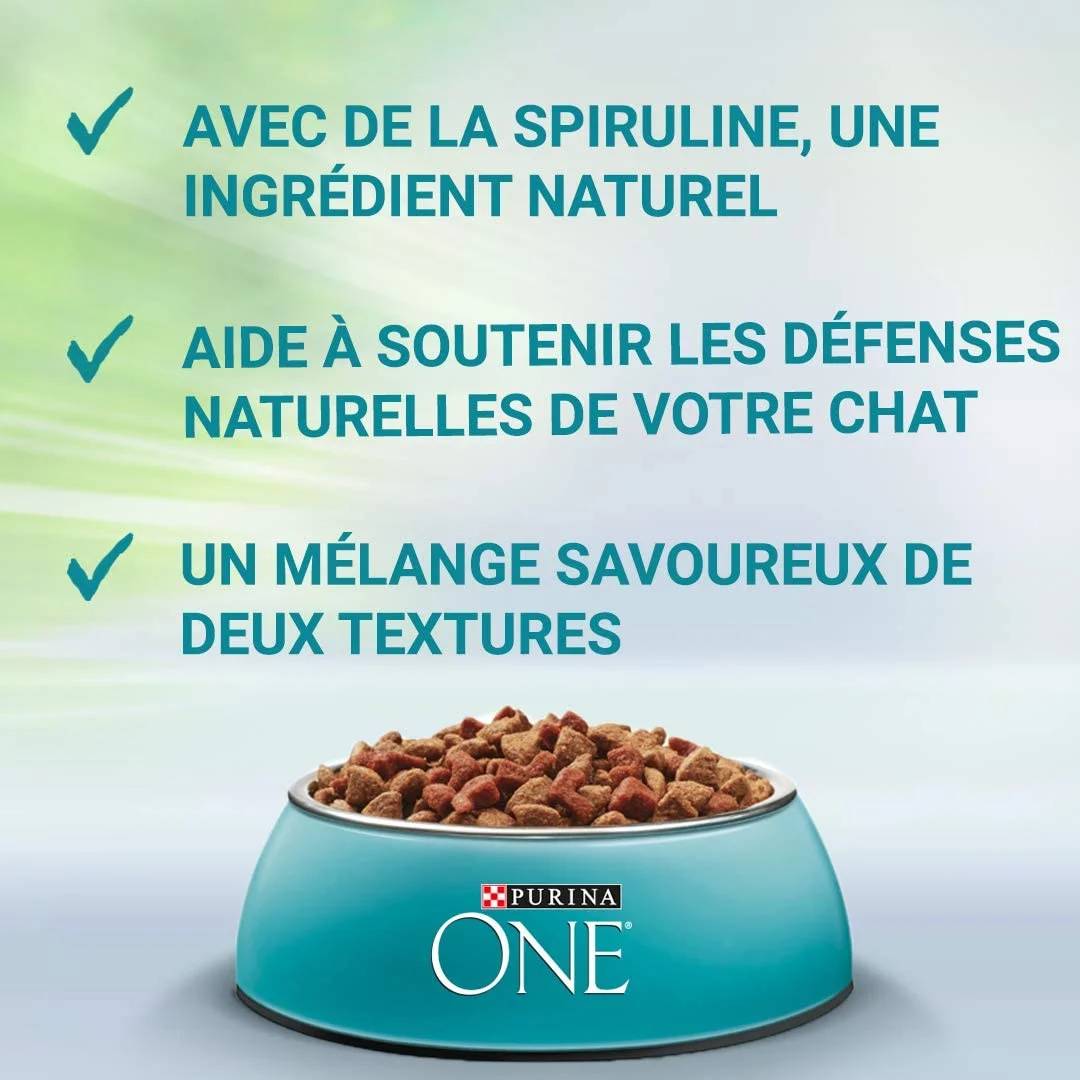 Purina One - Croquettes pour chat stérilisé bœuf et spiruline - One - Image 4