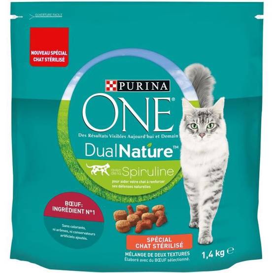 Purina One - Croquettes pour chat stérilisé bœuf et spiruline - One - Image 9