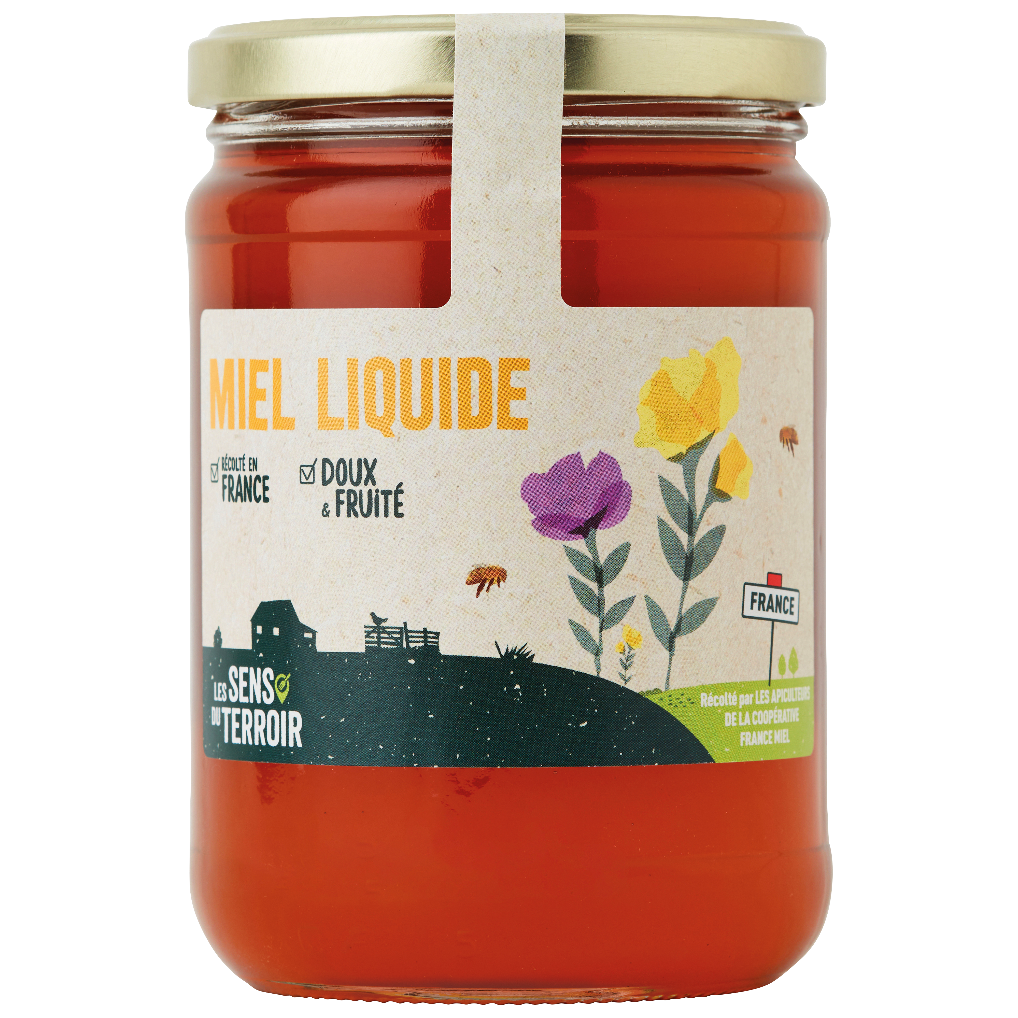 Les Sens du Terroir - Miel liquide 750 g - Les Sens du Terroir