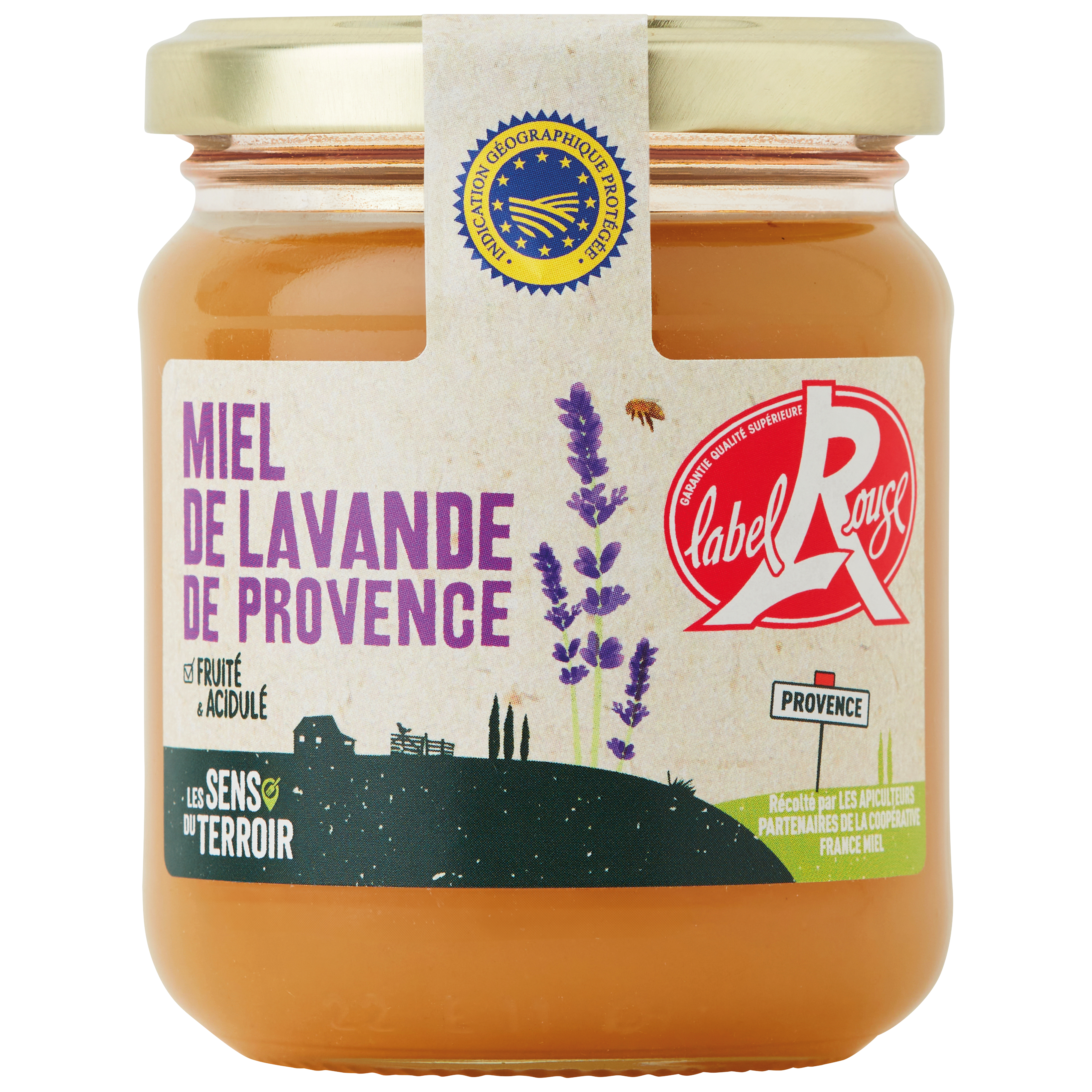 Les Sens du Terroir - Miel lavande Provence IGP Label Rouge 250 g - Les Sens du Terroir