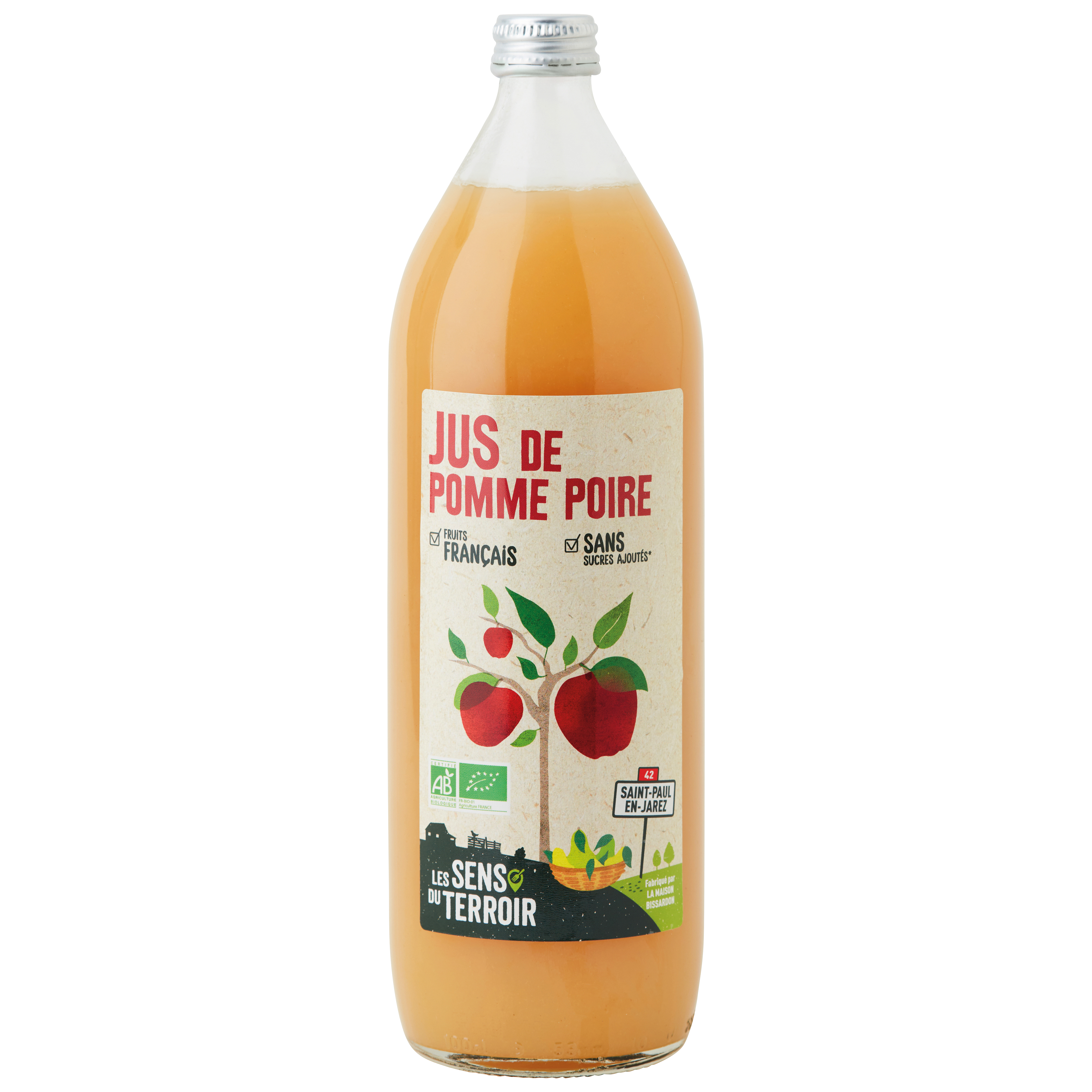 Les Sens du Terroir - Jus de pomme-poire BIO 1 L - Les Sens du Terroir - Imagen 1
