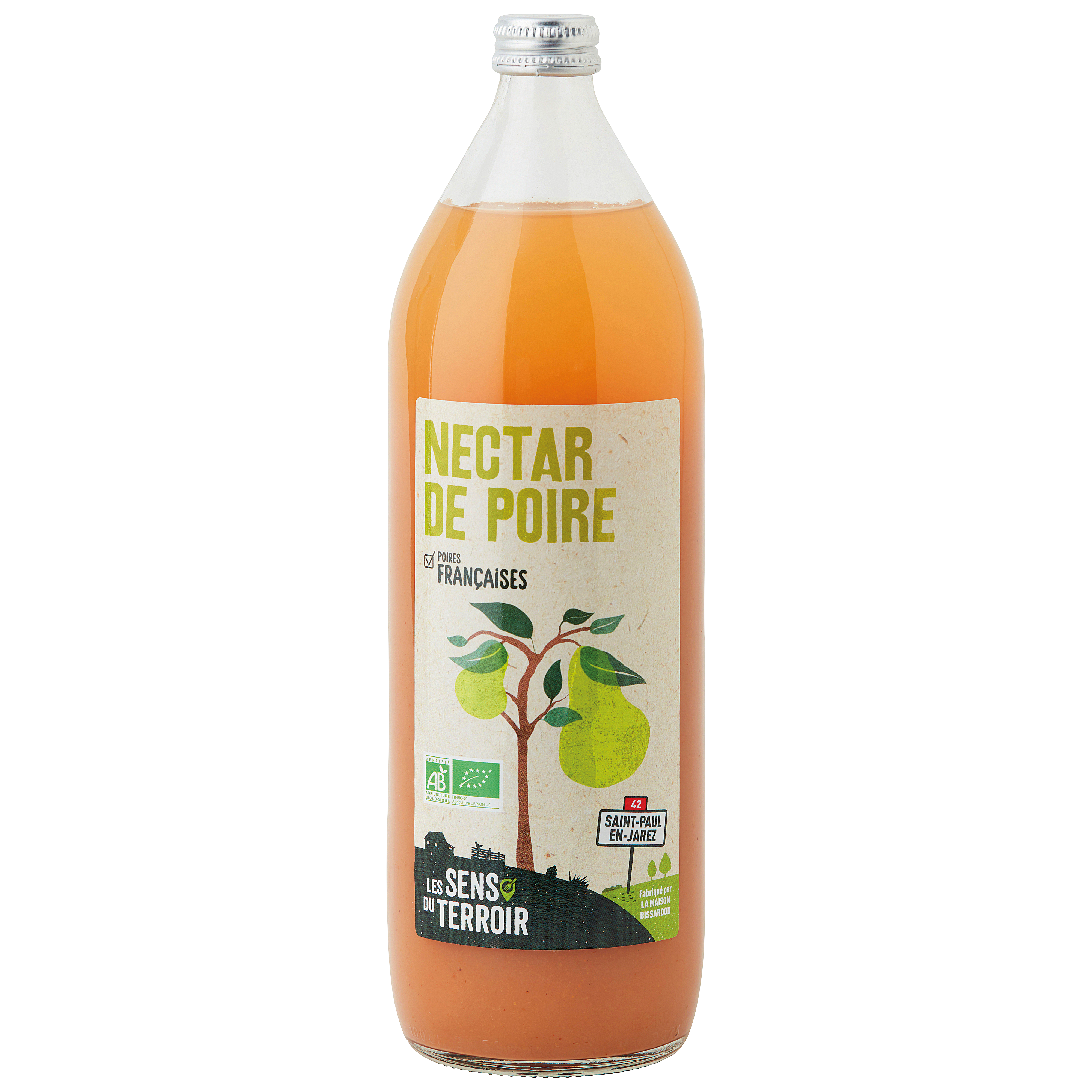 Les Sens du Terroir - Nectar de poire BIO 1 L - Les Sens du Terroir