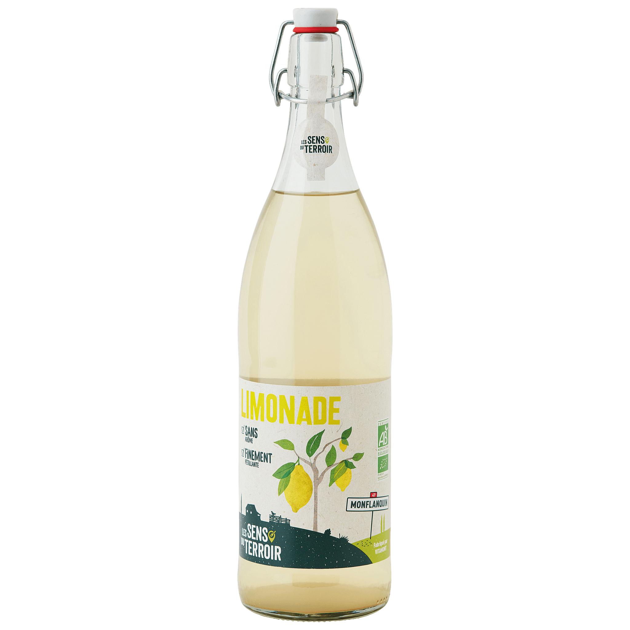Les Sens du Terroir - Limonade citron BIO 1 L - Les Sens du Terroir