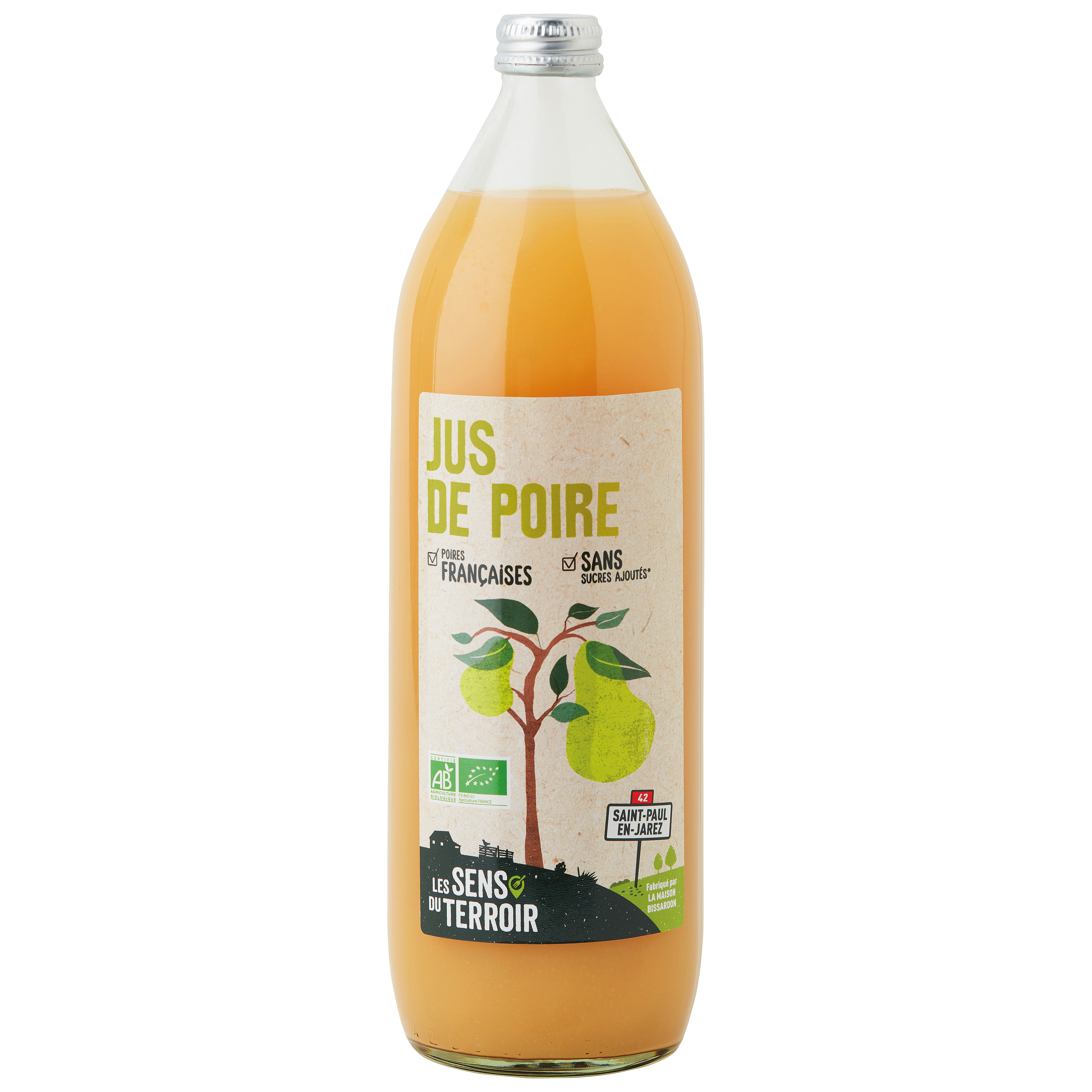 Les Sens du Terroir - Jugo de pera BIO 1 L - Les Sens du Terroir