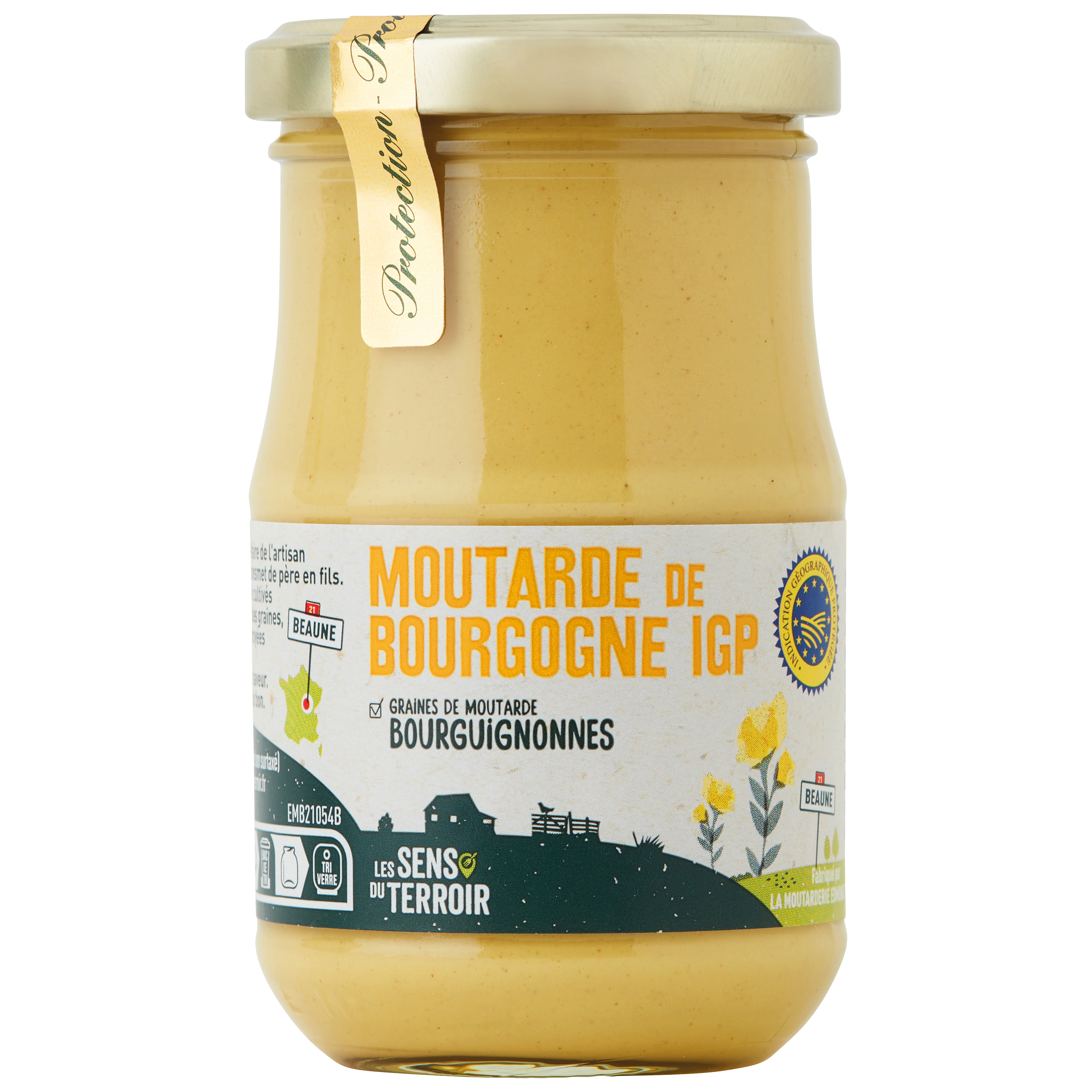 Les Sens du Terroir - Moutarde de Bourgogne IGP 210 g - Les Sens du Terroir