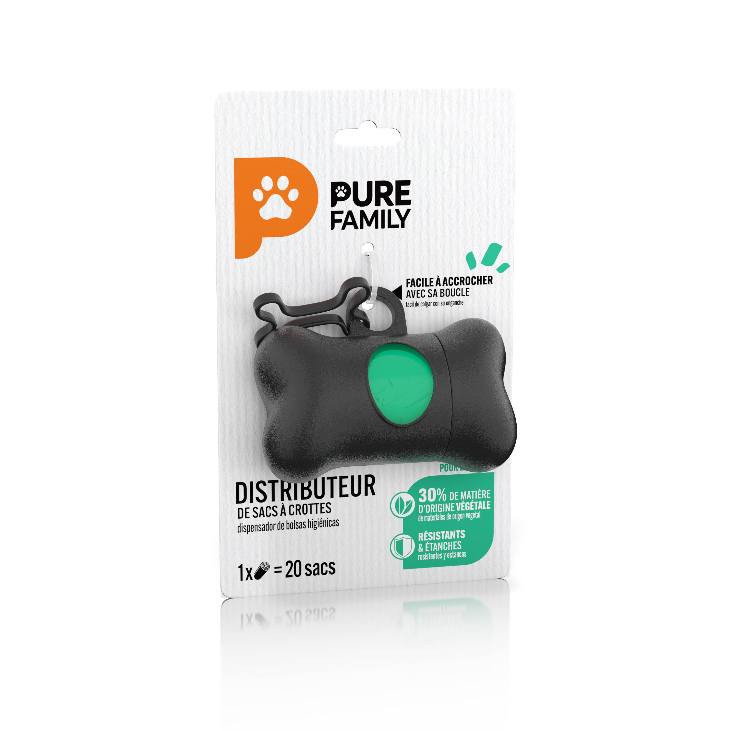 Pure Family - Dispensador de bolsas para excrementos en forma de hueso - PURE FAMILY - Imagen 3