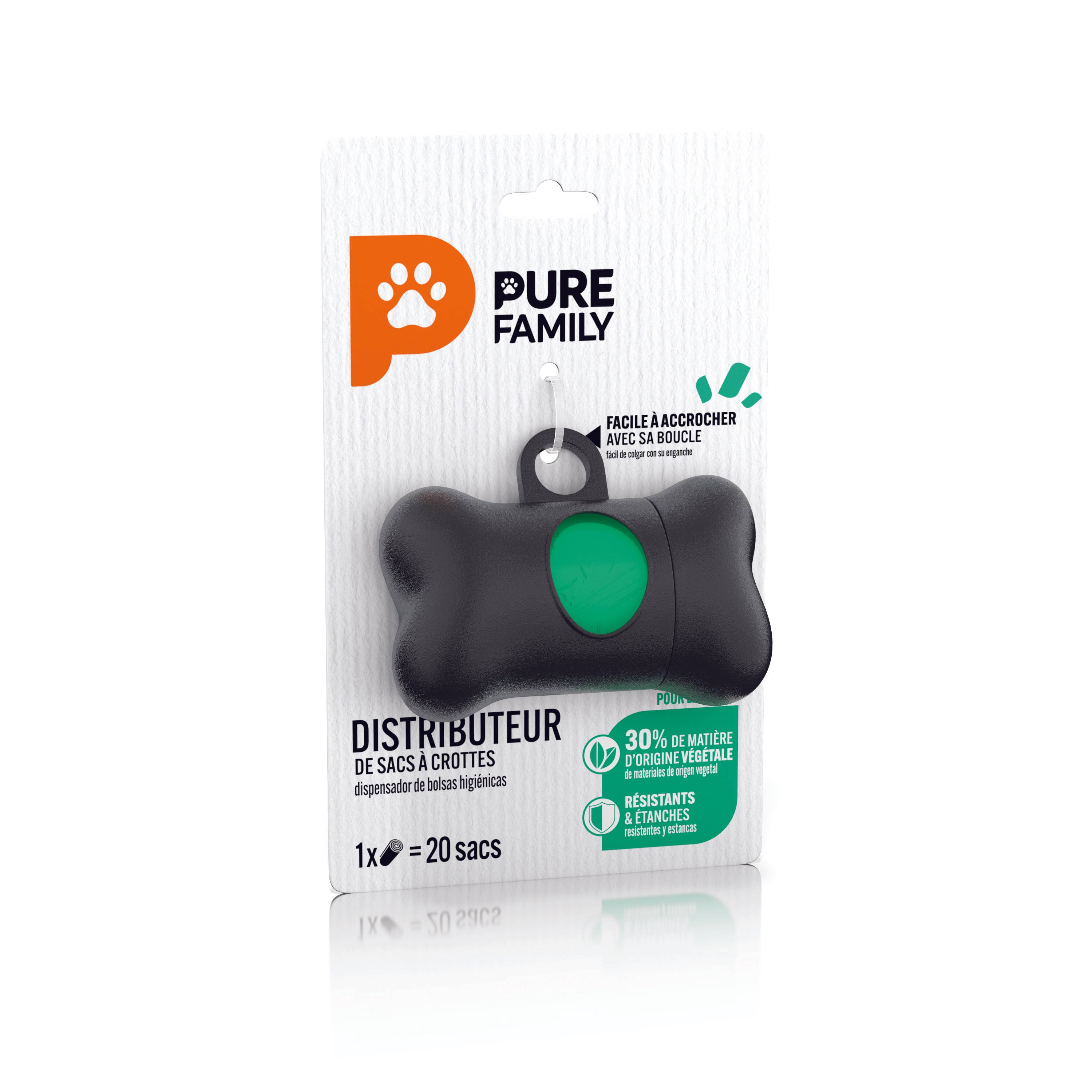 Pure Family - Dispensador de bolsas para excrementos en forma de hueso - PURE FAMILY - Imagen 2