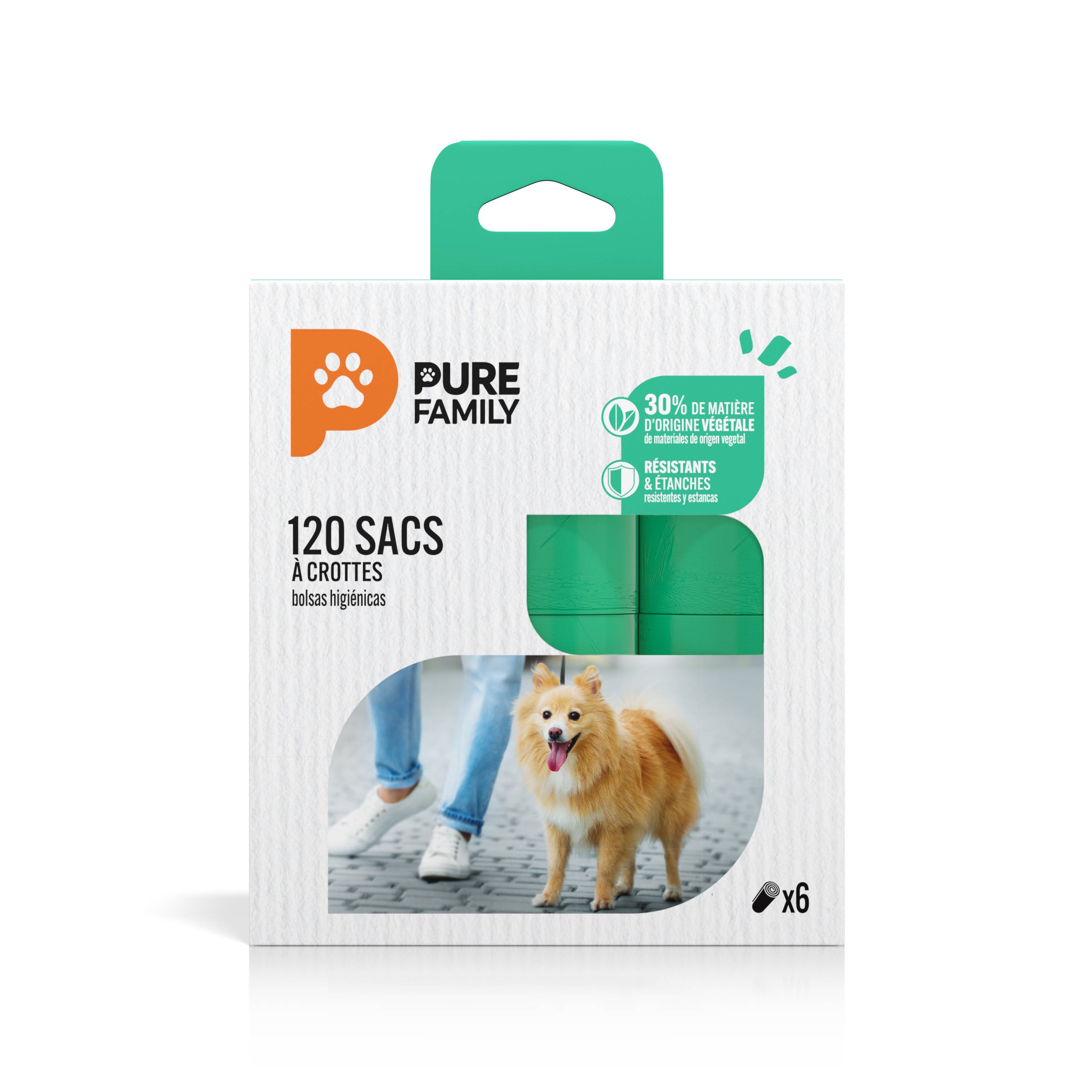 Pure Family - Bolsa para excrementos x120 - PURE FAMILY - Imagen 1