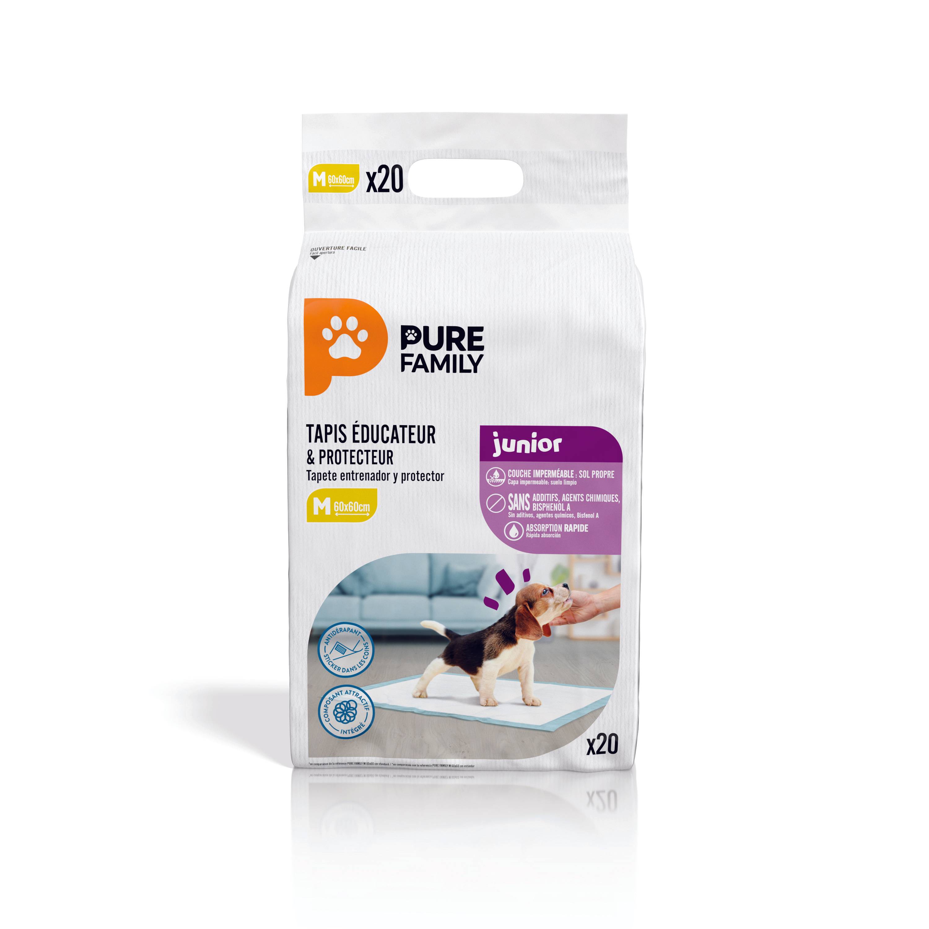 Pure Family - Tapis Educateur Absorbant + x 20 - Pure Family - Imagen 2