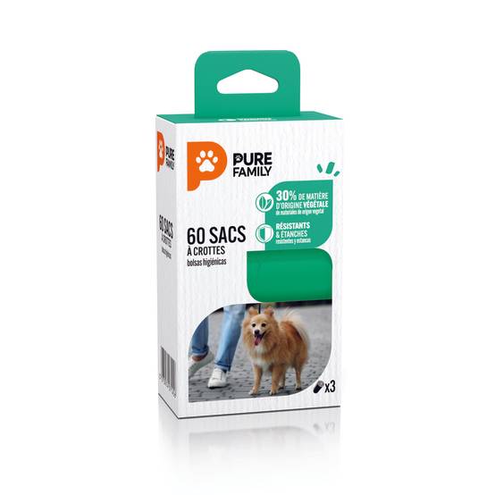 Pure Family - Sac à crottes x60 - PURE FAMILY - Image 1