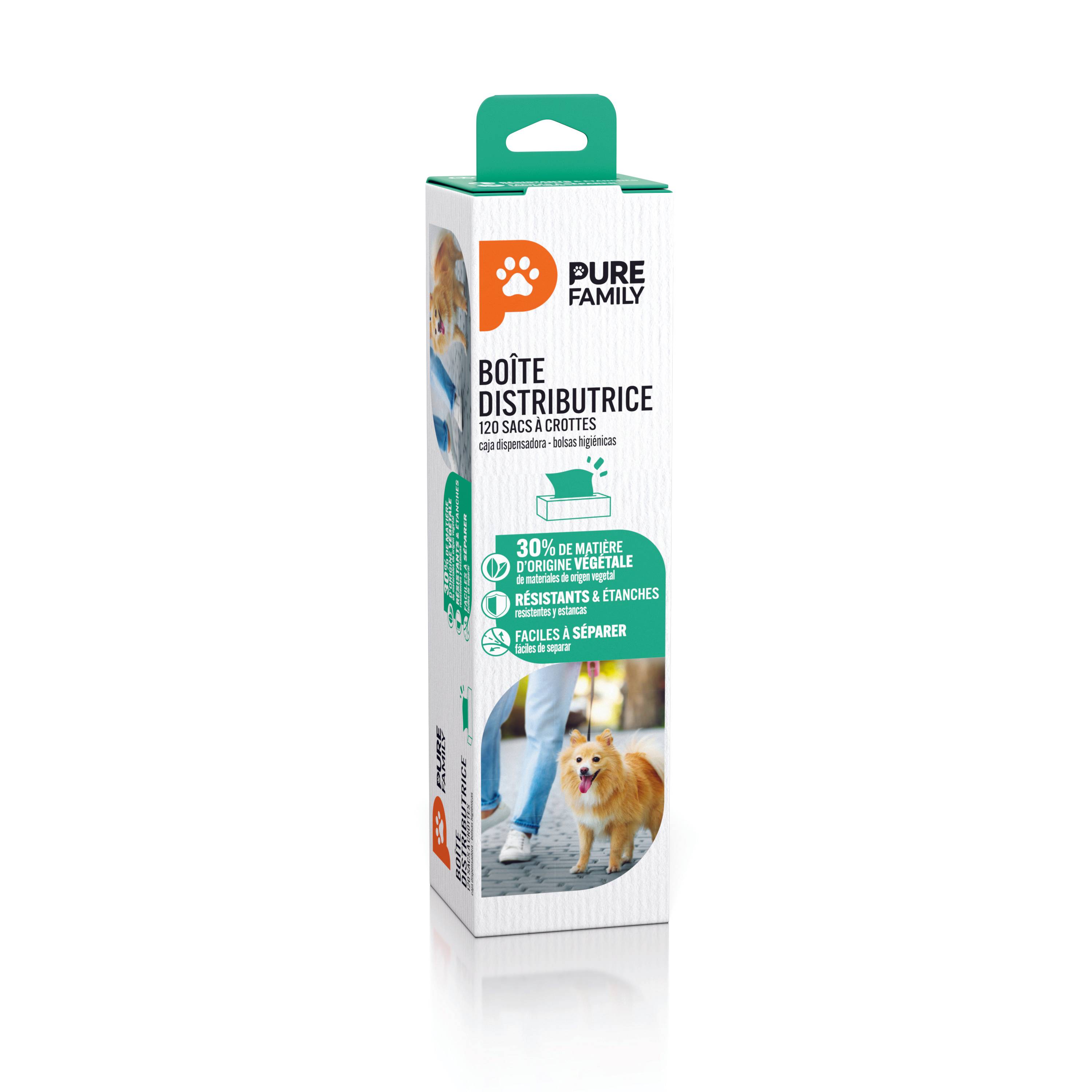 Pure Family - Boite distributrice sacs à crottes x 120 - Pure Family - Imagen 2