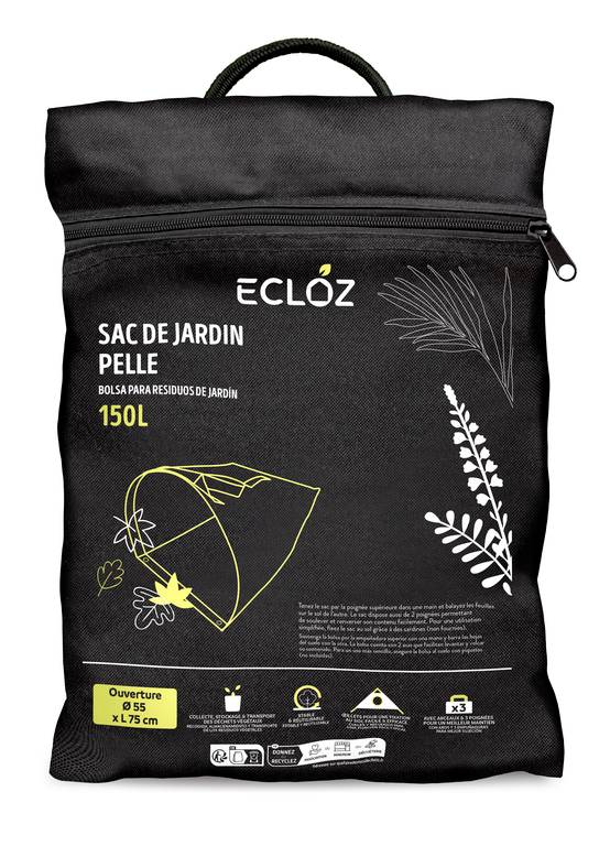 Ecloz - Sac de jardin pelle 150 L, ouverture Ø 55 x L 75 cm - ECLOZ - Image 3