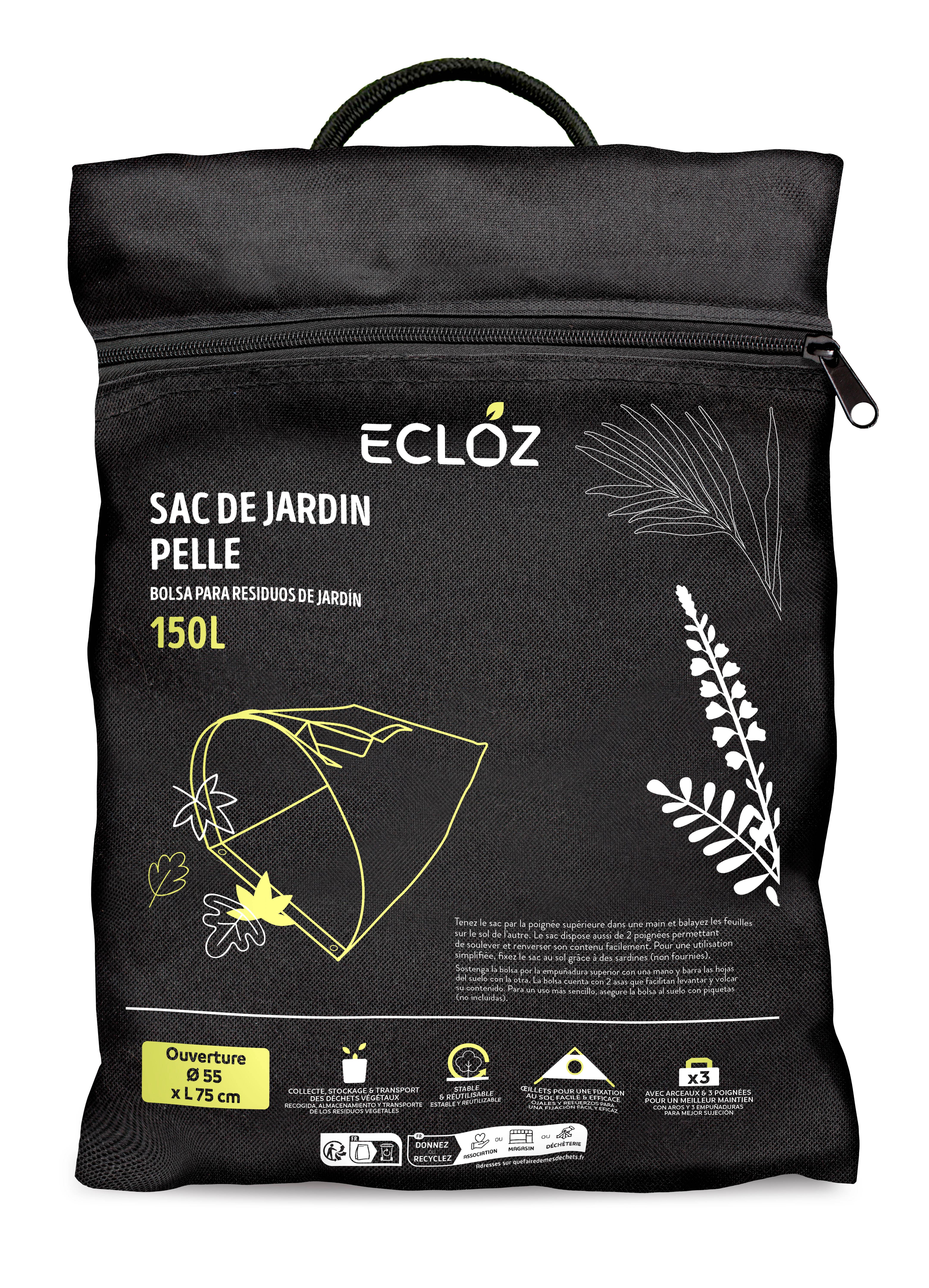 Ecloz - Sac de jardin pelle 150 L, ouverture Ø 55 x L 75 cm - ECLOZ - Image 4