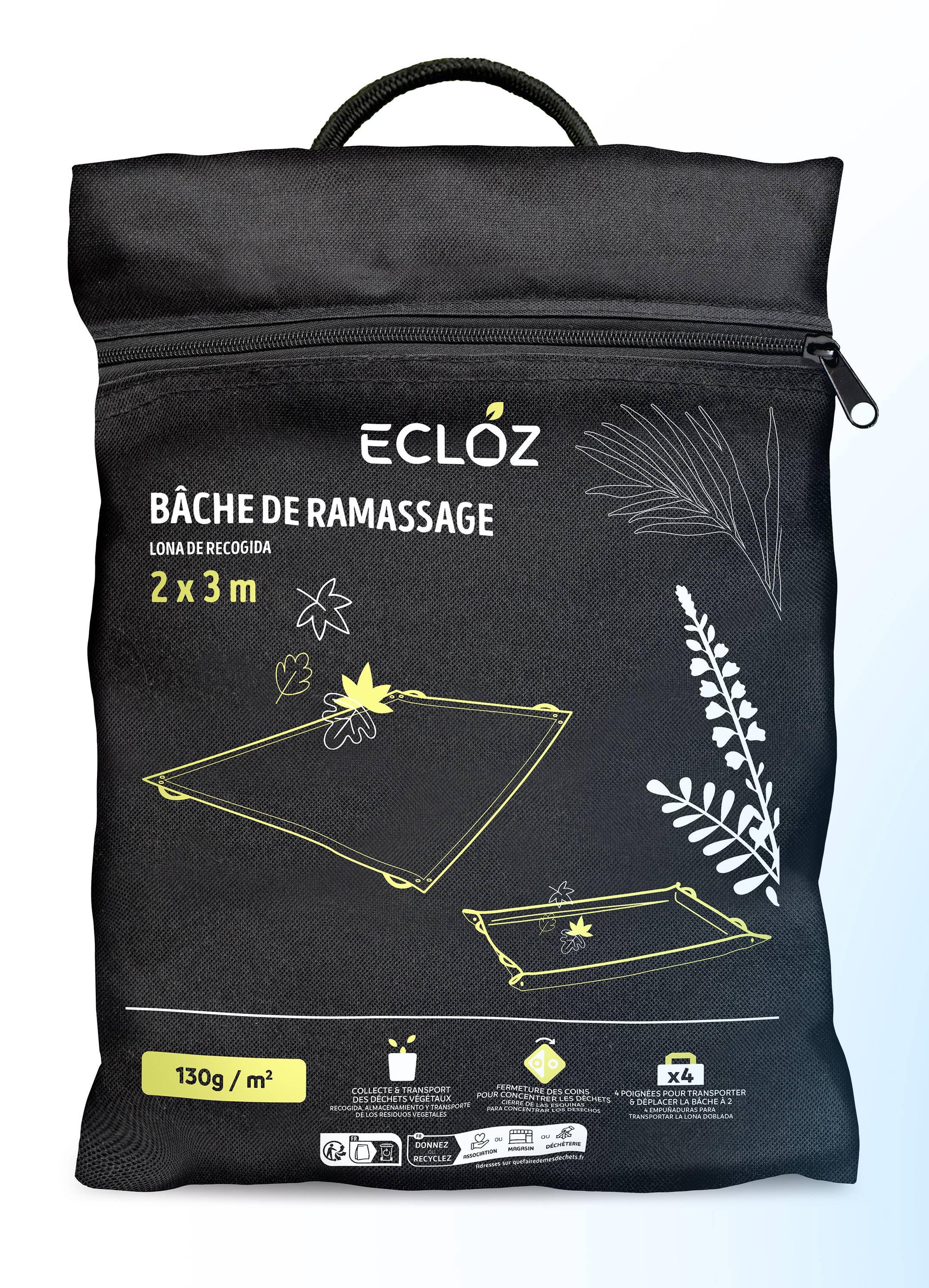 Ecloz - Bâche de ramassage plastique vert 2x3 m - ECLOZ - Imagen 2