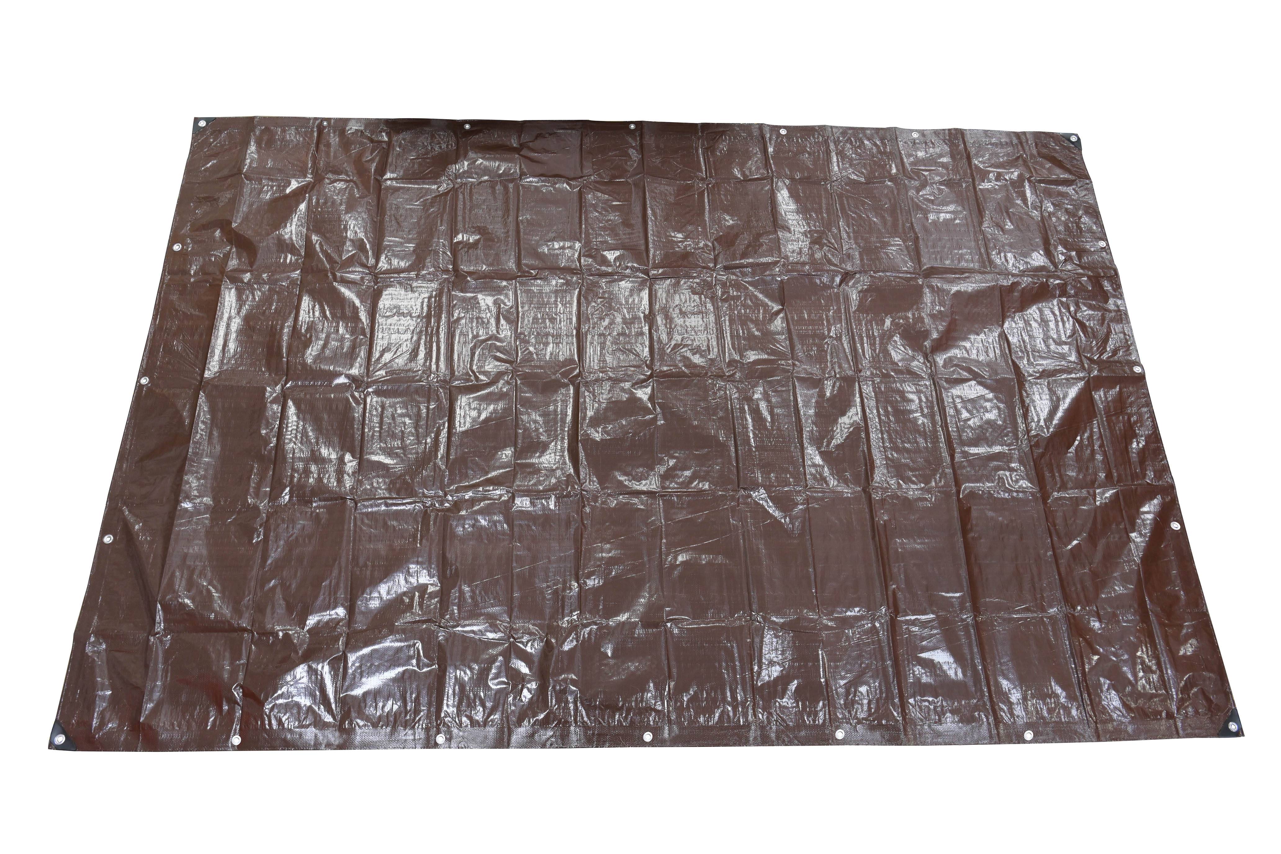 Ecloz - Bâche extérieure polyester Marron 6 x 4 m - Ecloz