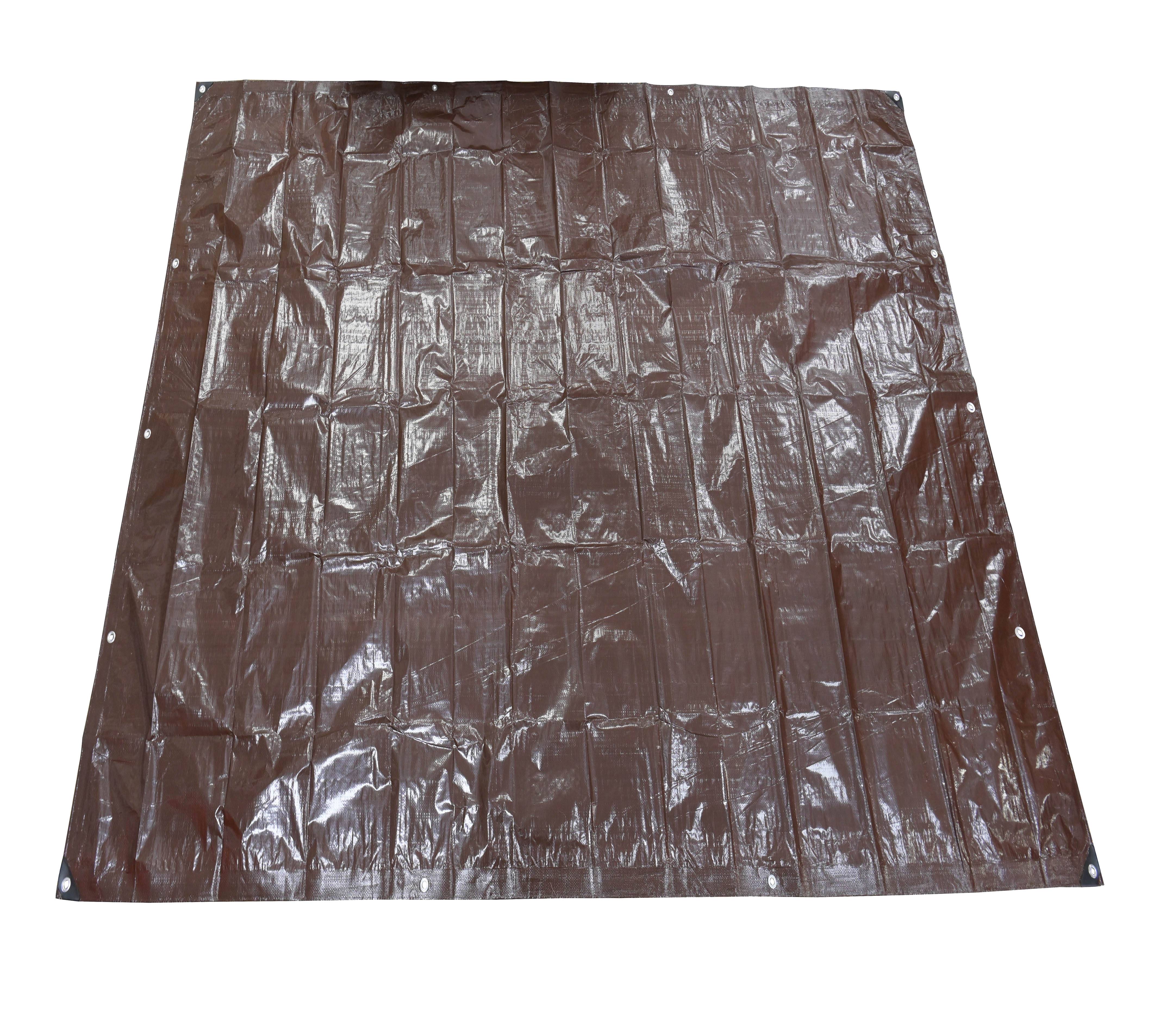 Ecloz - Bâche extérieure polyester Marron 4 x 3 m - Ecloz - Image 3
