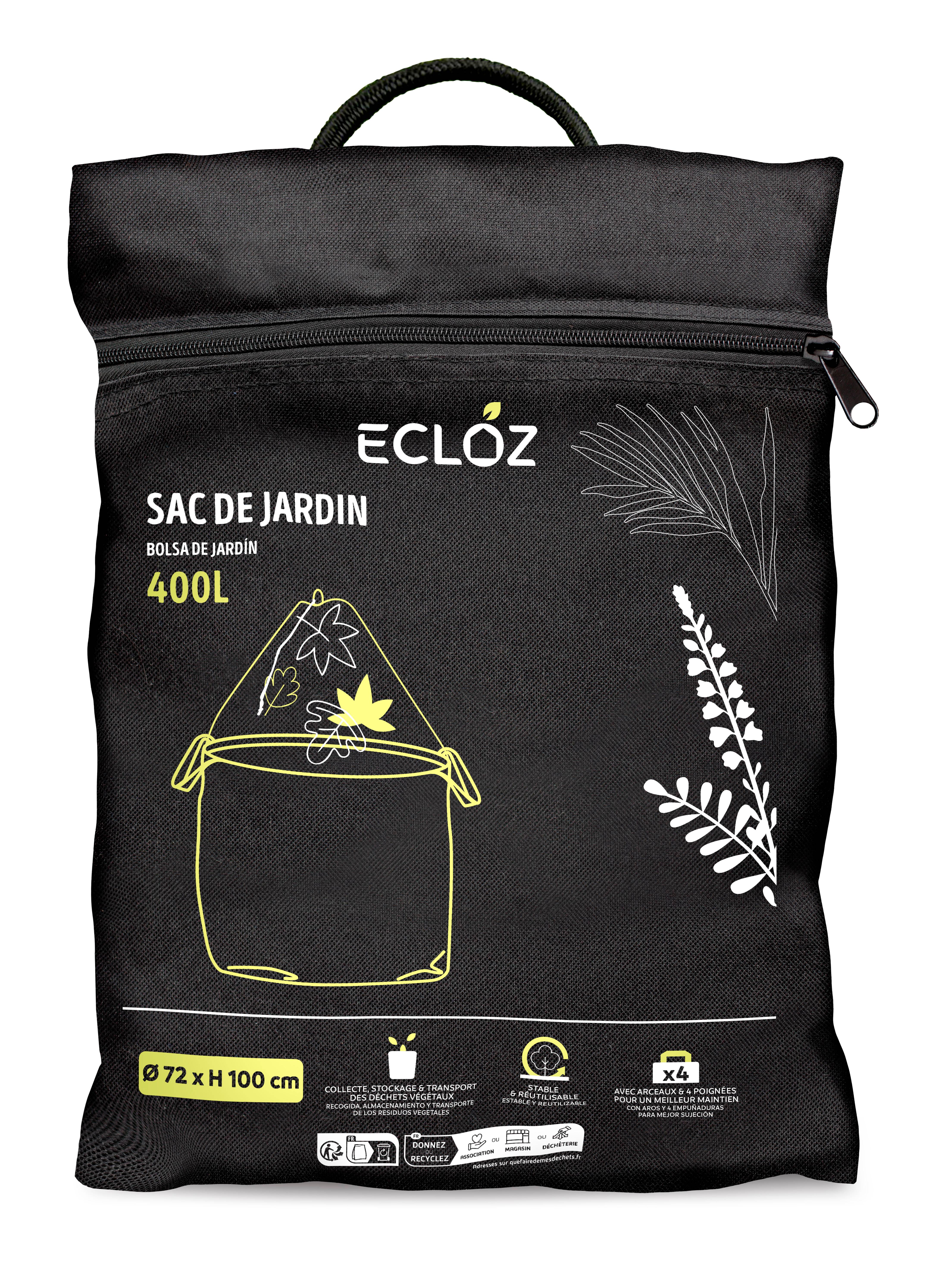Ecloz - Bolsa de jardín 400 L, Ø 72 x H 100 cm - ECLOZ - Imagen 4
