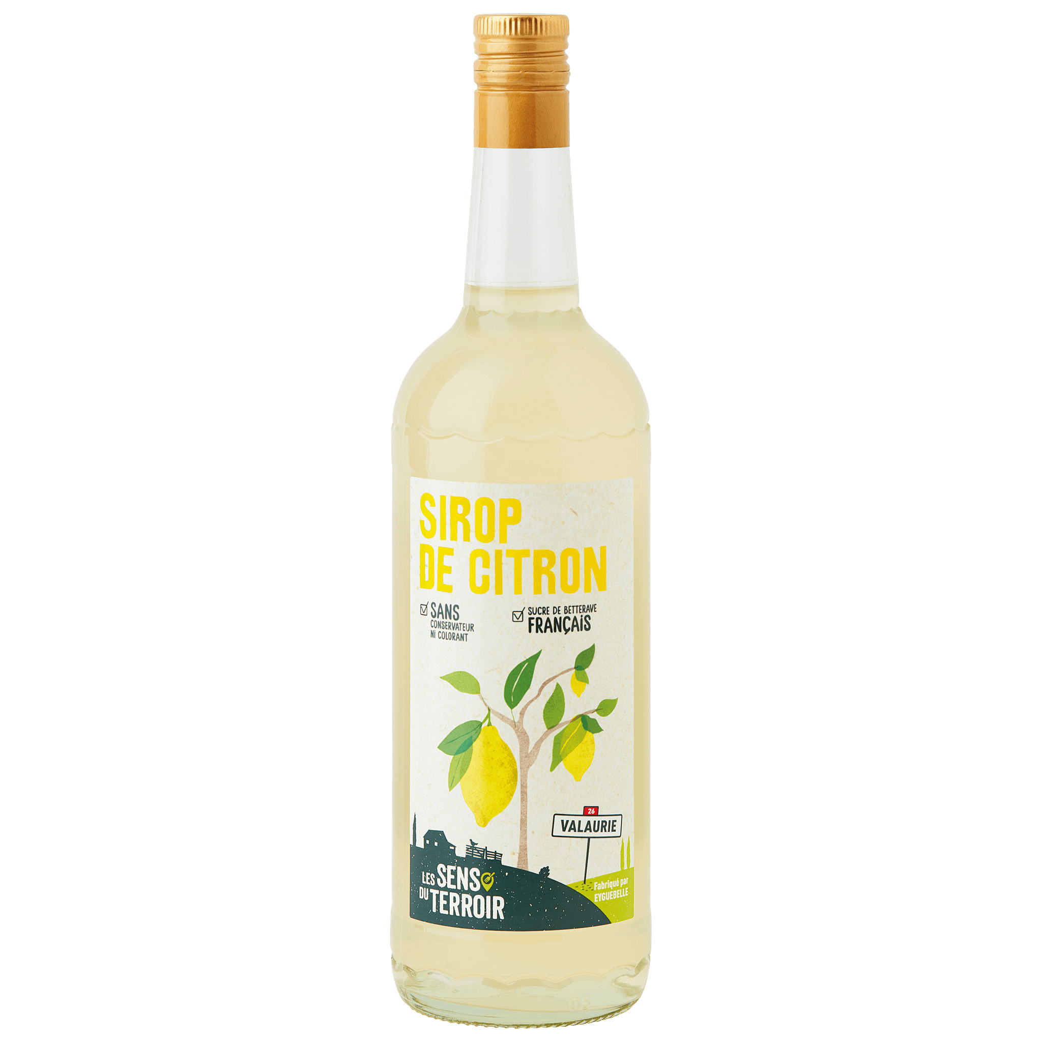 Les Sens du Terroir - Jarabe de limón 1 L - Les Sens du Terroir