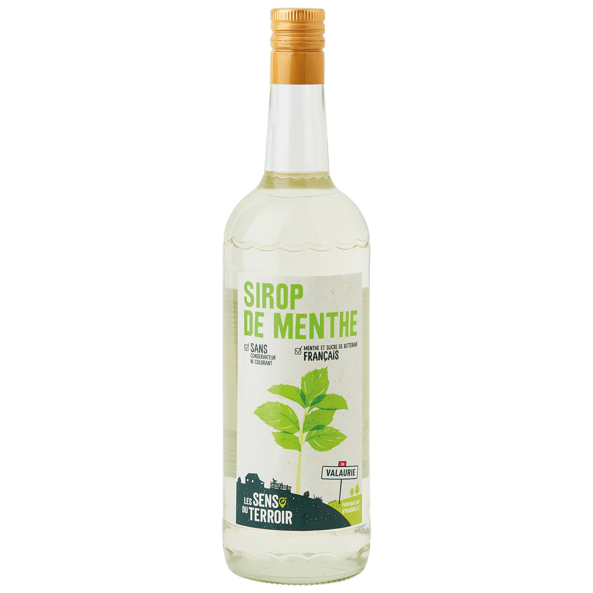 Les Sens du Terroir - Jarabe de menta 1 L - Les Sens du Terroir