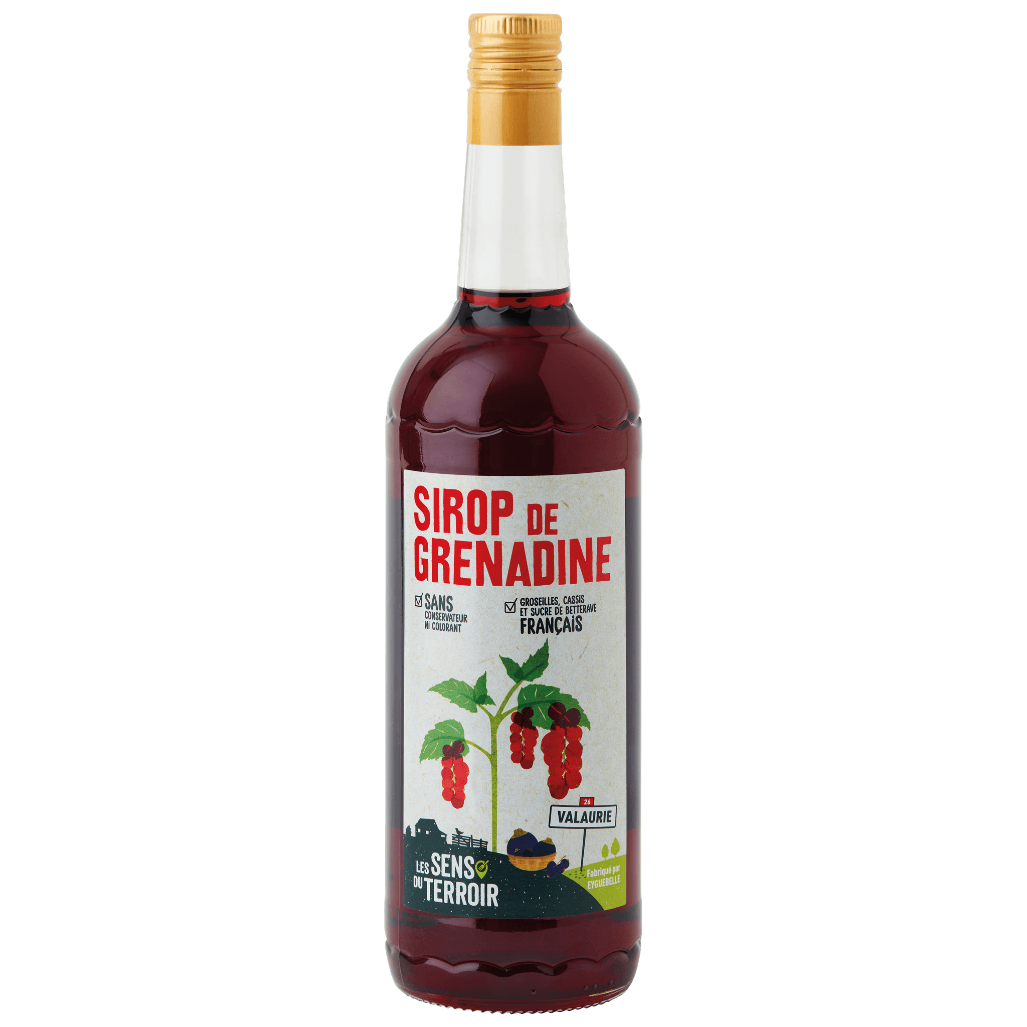 Les Sens du Terroir - Jarabe de granadina 1 L - Les Sens du Terroir