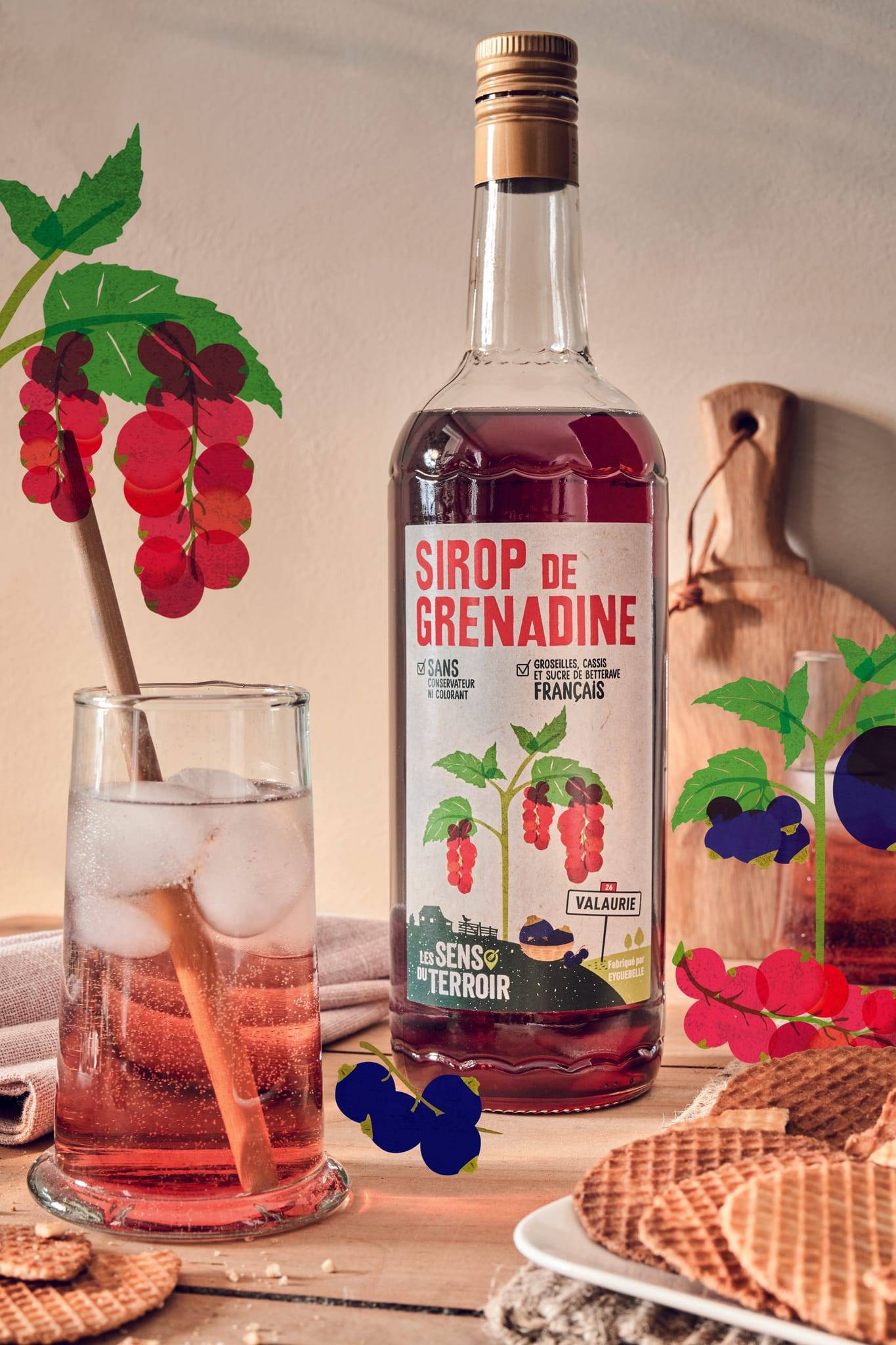 Les Sens du Terroir - Jarabe de granadina 1 L - Les Sens du Terroir - Imagen 2