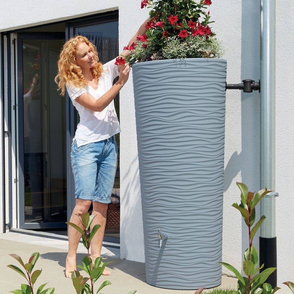 Garantia - Récupérateur d'eau de pluie 350L bac à plantes et robinet inclus océan – GRAF - Image 1