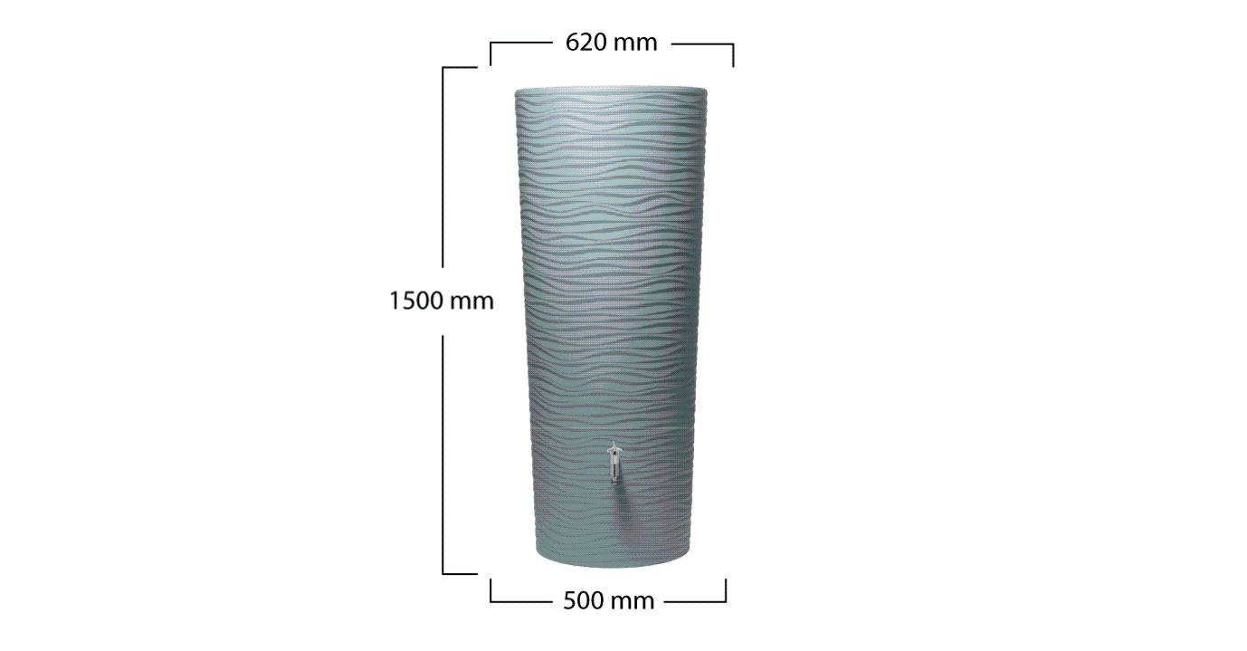 Garantia - Récupérateur d'eau de pluie 350L bac à plantes et robinet inclus océan – GRAF - Image 8
