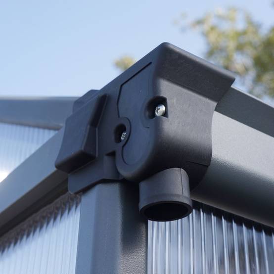 Canopia by Palram - Serre de jardin Polycarbonate Anthracite 4,54 m² – PALRAM - Image 4