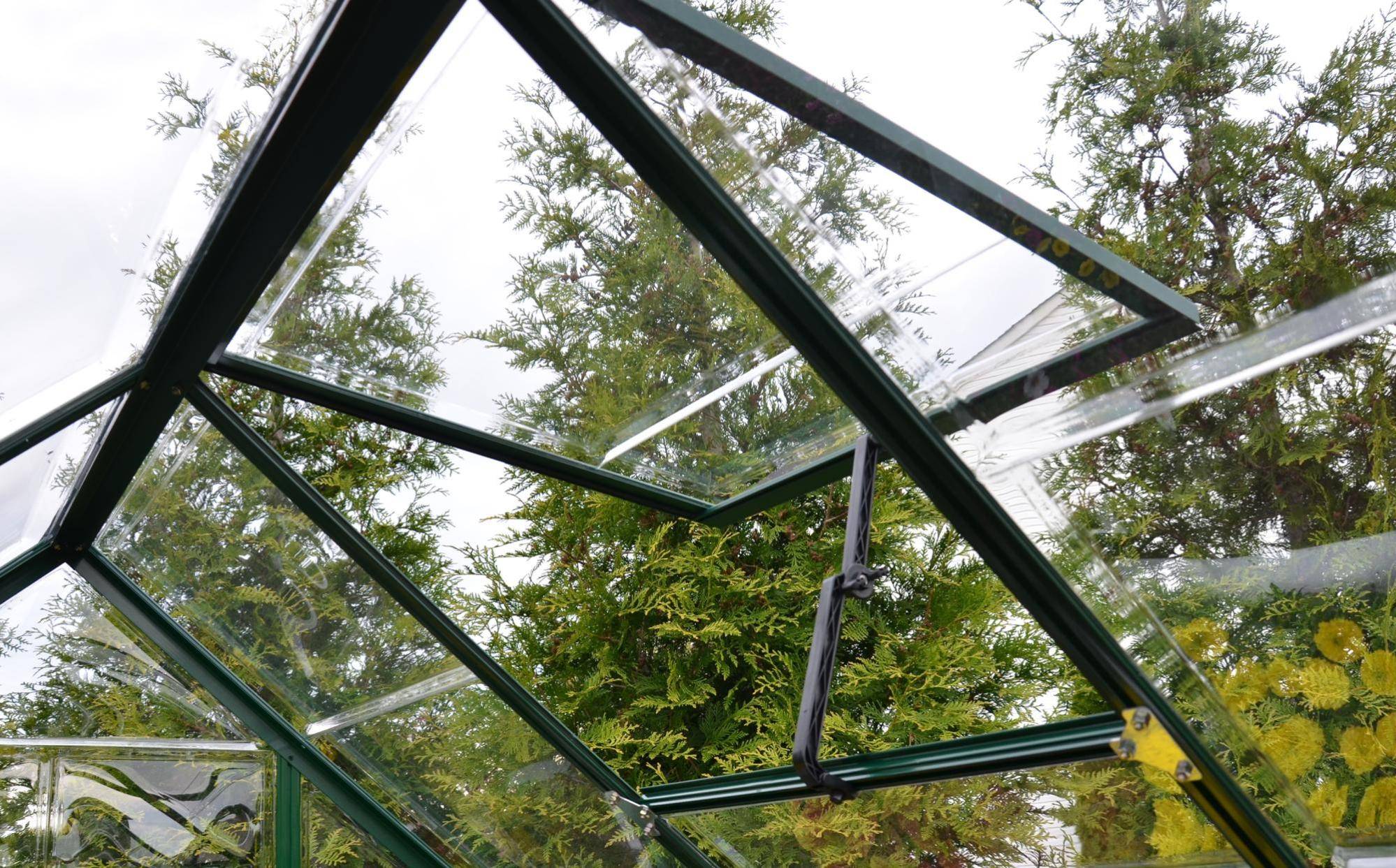 Canopia by Palram - Serre de jardin polycarbonate aluminium vert 5,7 m² Harmony avec embase - Canopia by Palram - Image 10
