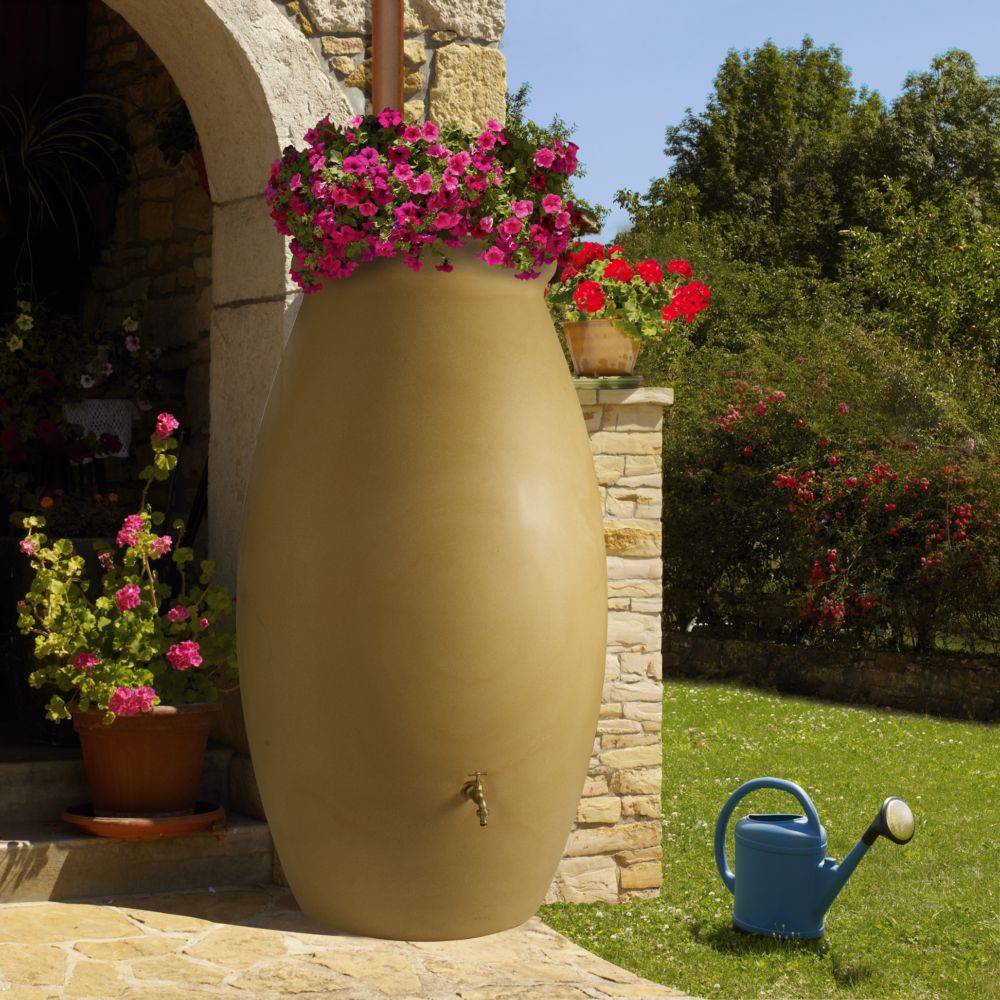 Belli - Récupérateur d'eau de pluie 1000L Jarre beige - BELLI - Image 1