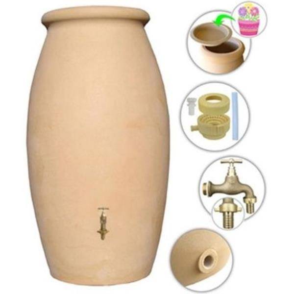 Belli - Récupérateur d'eau de pluie 1000L Jarre beige - BELLI - Image 2