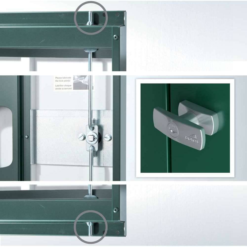 Armoire de jardin métal L227 H182,5 cm Biohort gris - Image 3