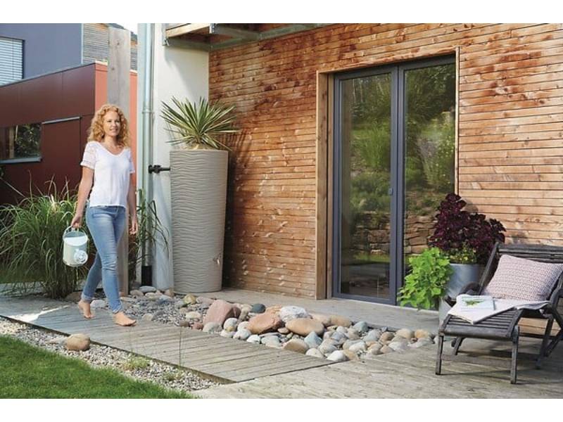 Graf - Récupérateur d'eau de pluie 350L bac à plantes, collecteur et robinet inclus Sahara - GRAF - Image 1