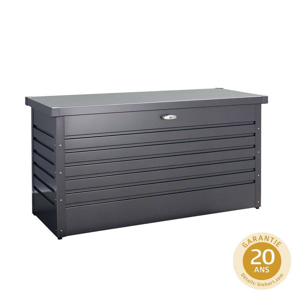 Coffre de jardin métal 460L Biohort gris foncé - Imagen 7