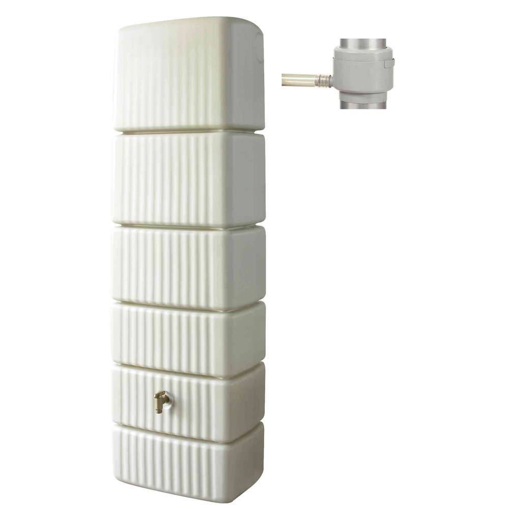 Garantia - Récupérateur d'eau de pluie murale 300L collecteur et robinet inclus Slim sable - GARANTIA - Image 7