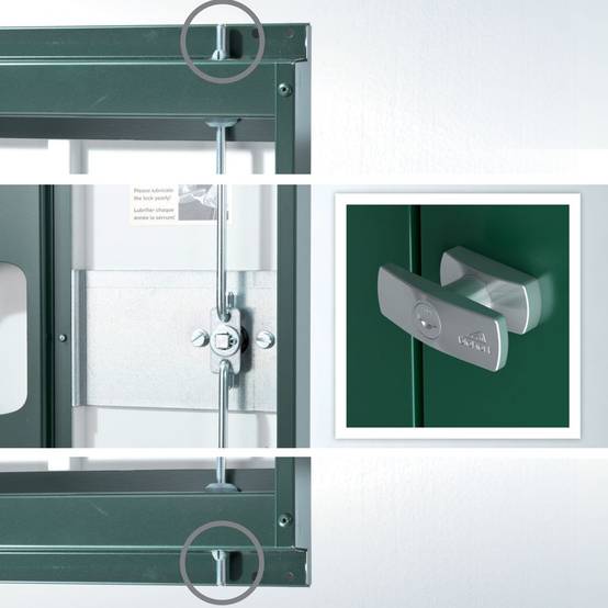 Abri de jardin métal 3,8 m² Ep. 0,53 mm Europa 3 Biohort gris - Image 7