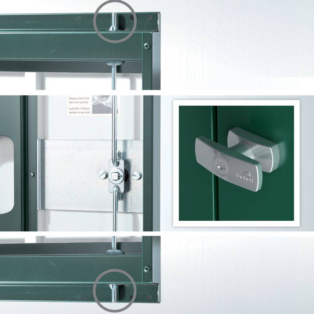 Abri de jardin métal 3,8 m² Ep. 0,53 mm Europa 3 Biohort gris - Image 7